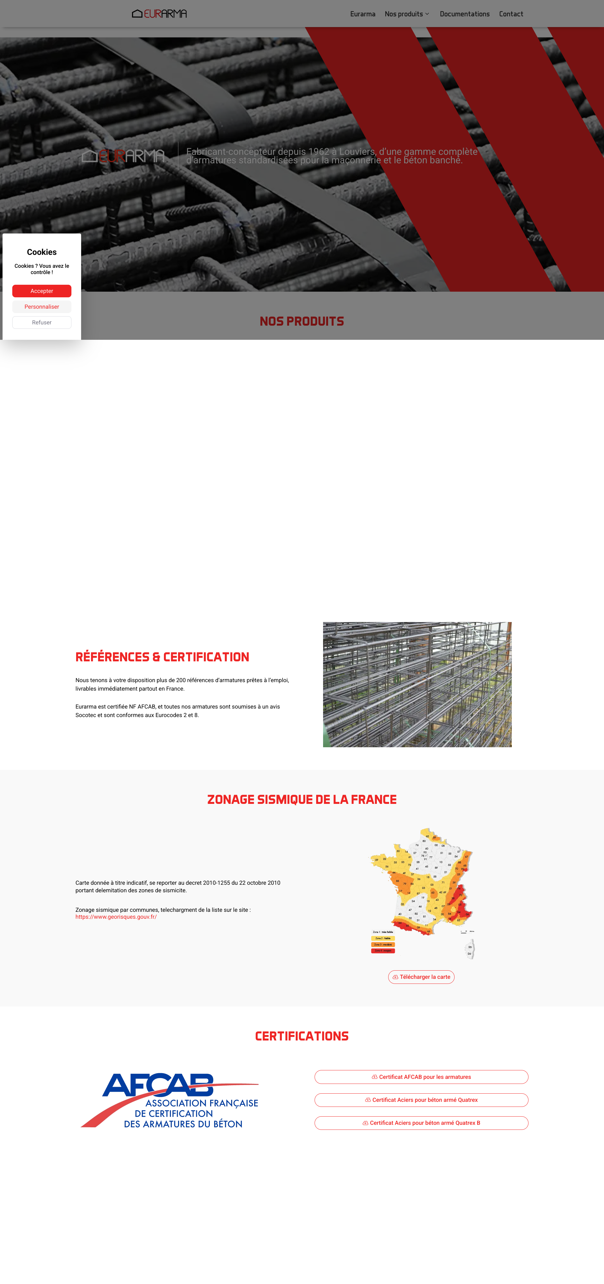 Aperçu du site