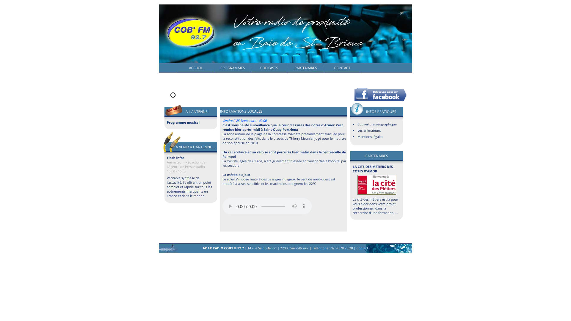 Aperçu du site