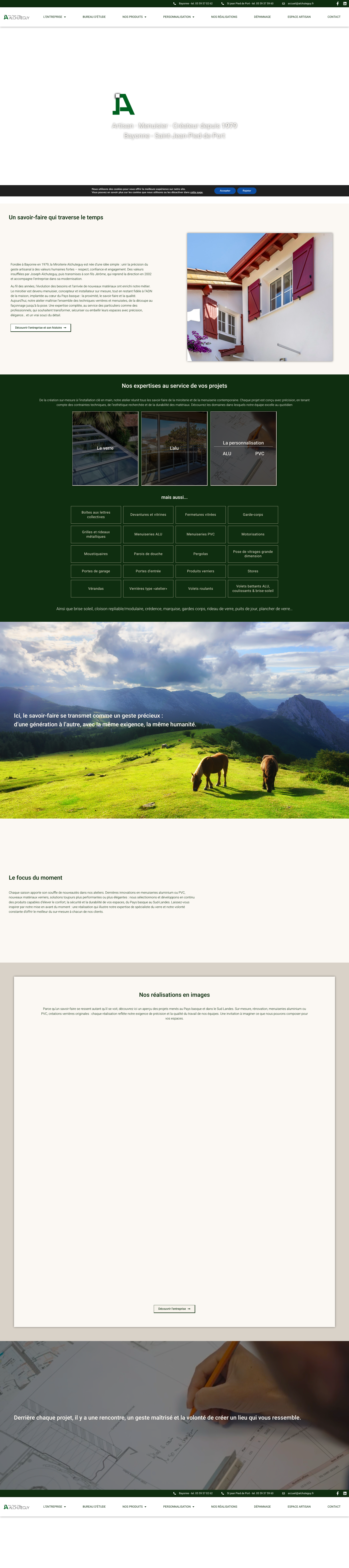 Aperçu du site