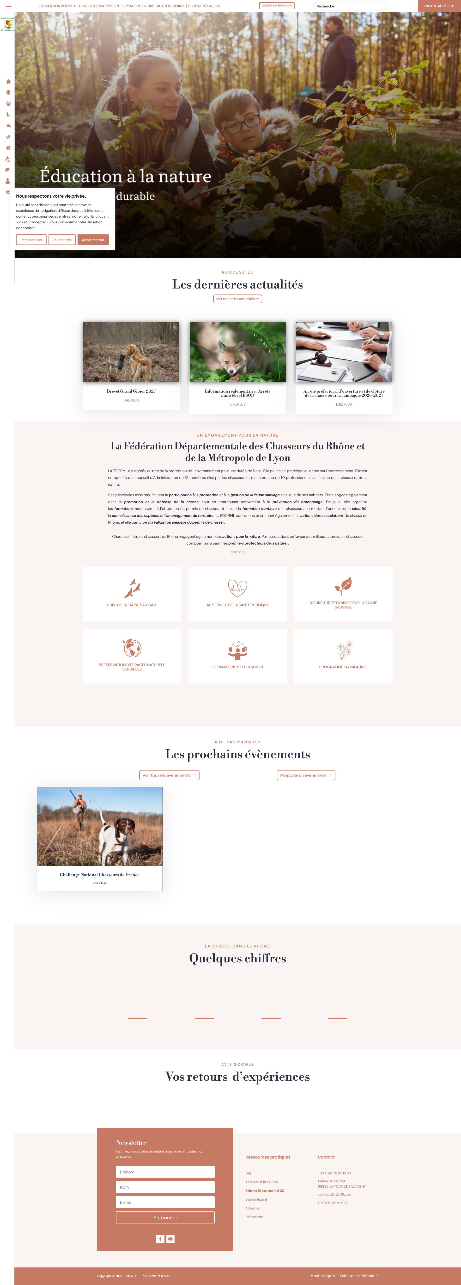 Aperçu du site