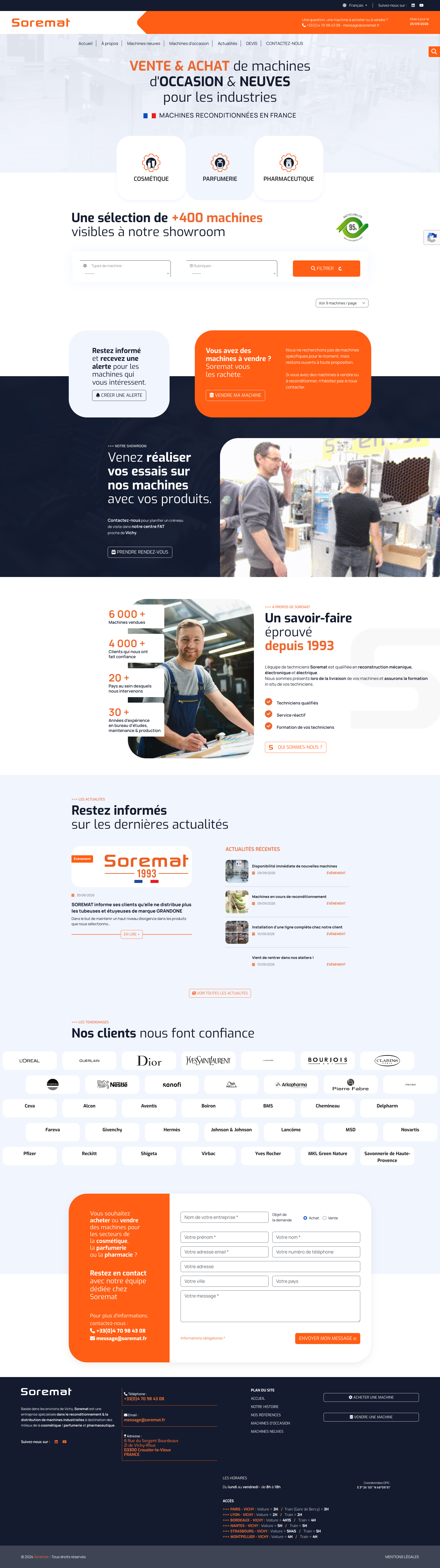 Aperçu du site