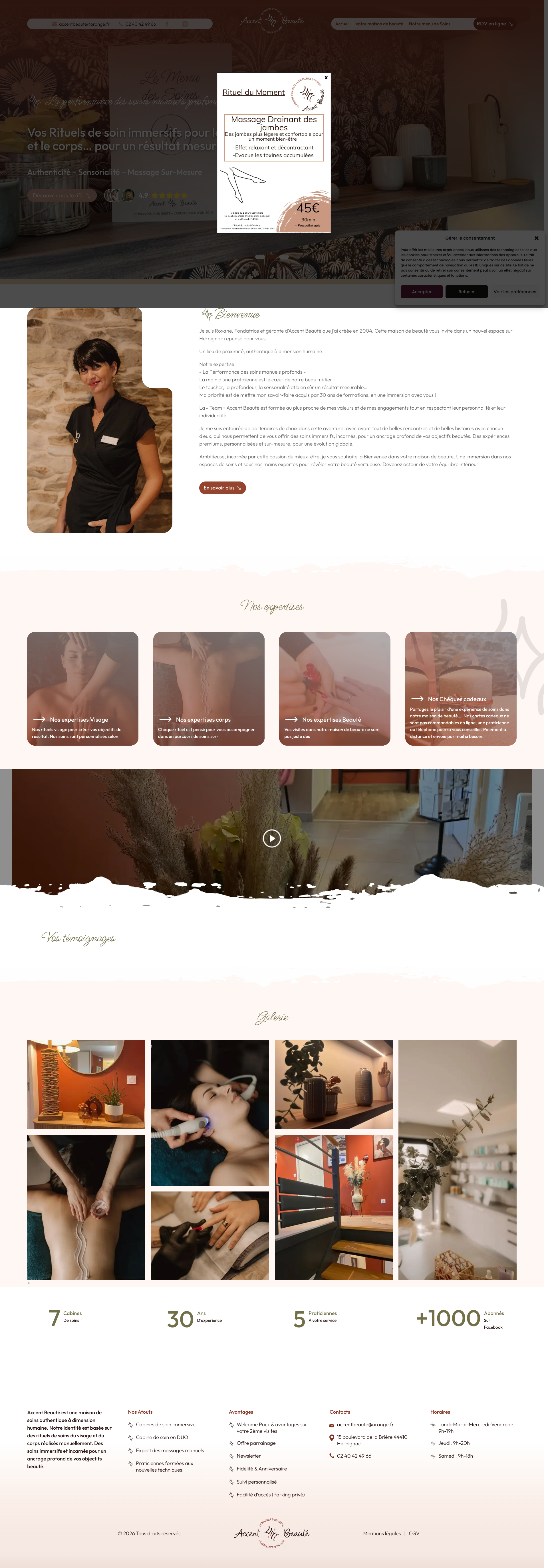 Aperçu du site