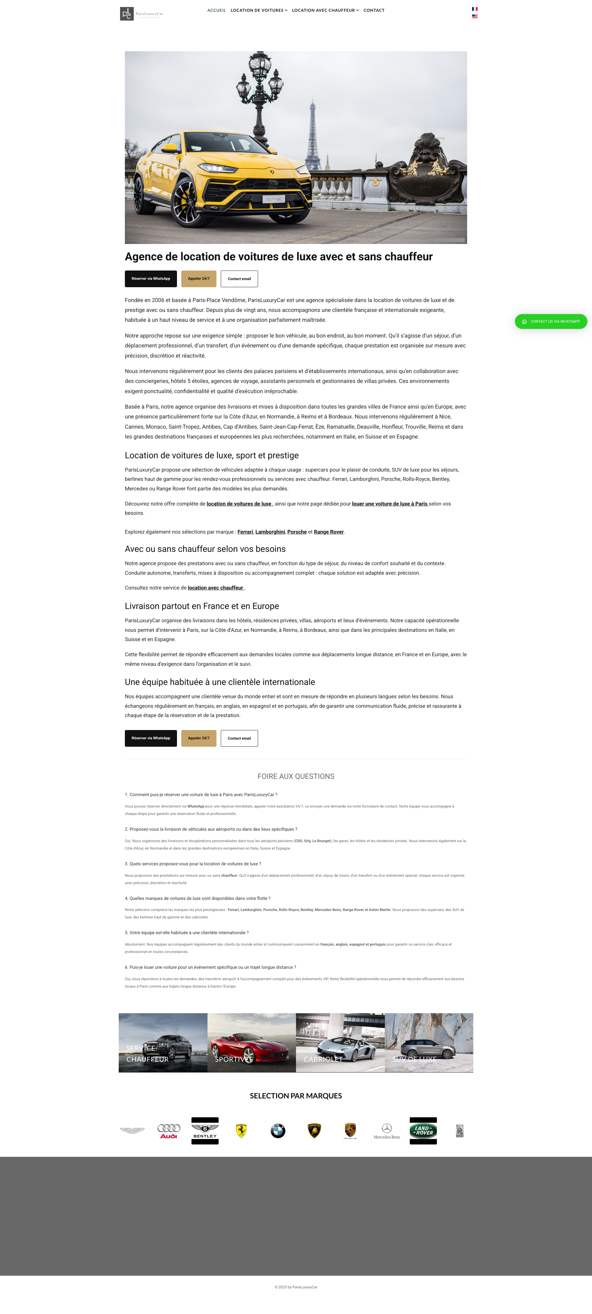 Aperçu du site