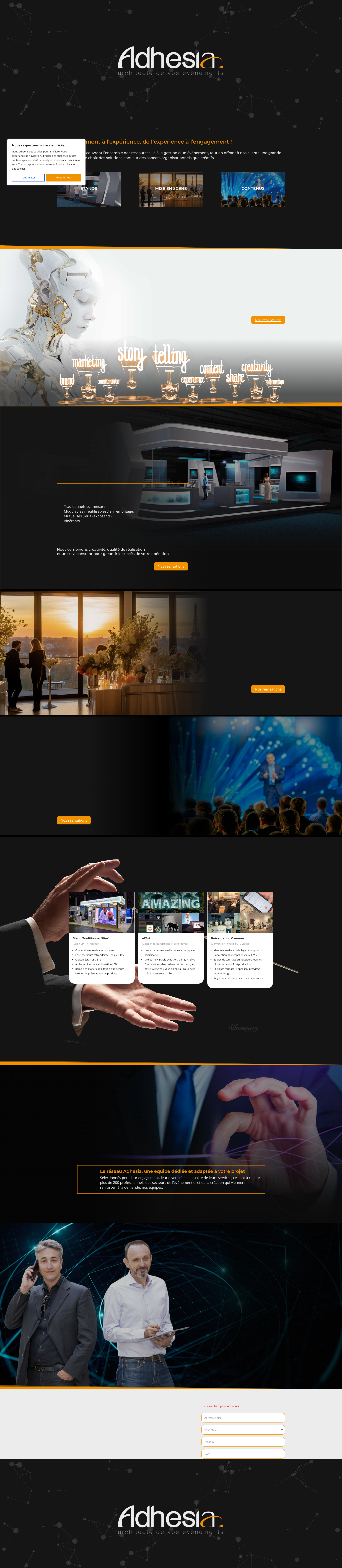 Aperçu du site