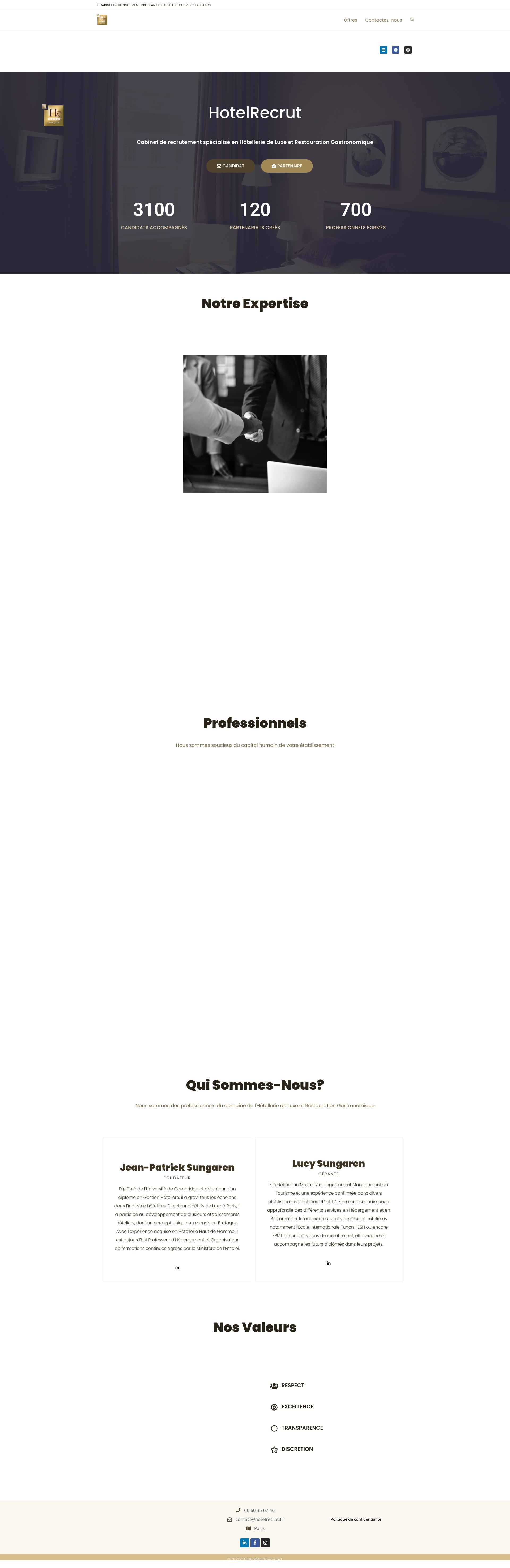 Aperçu du site