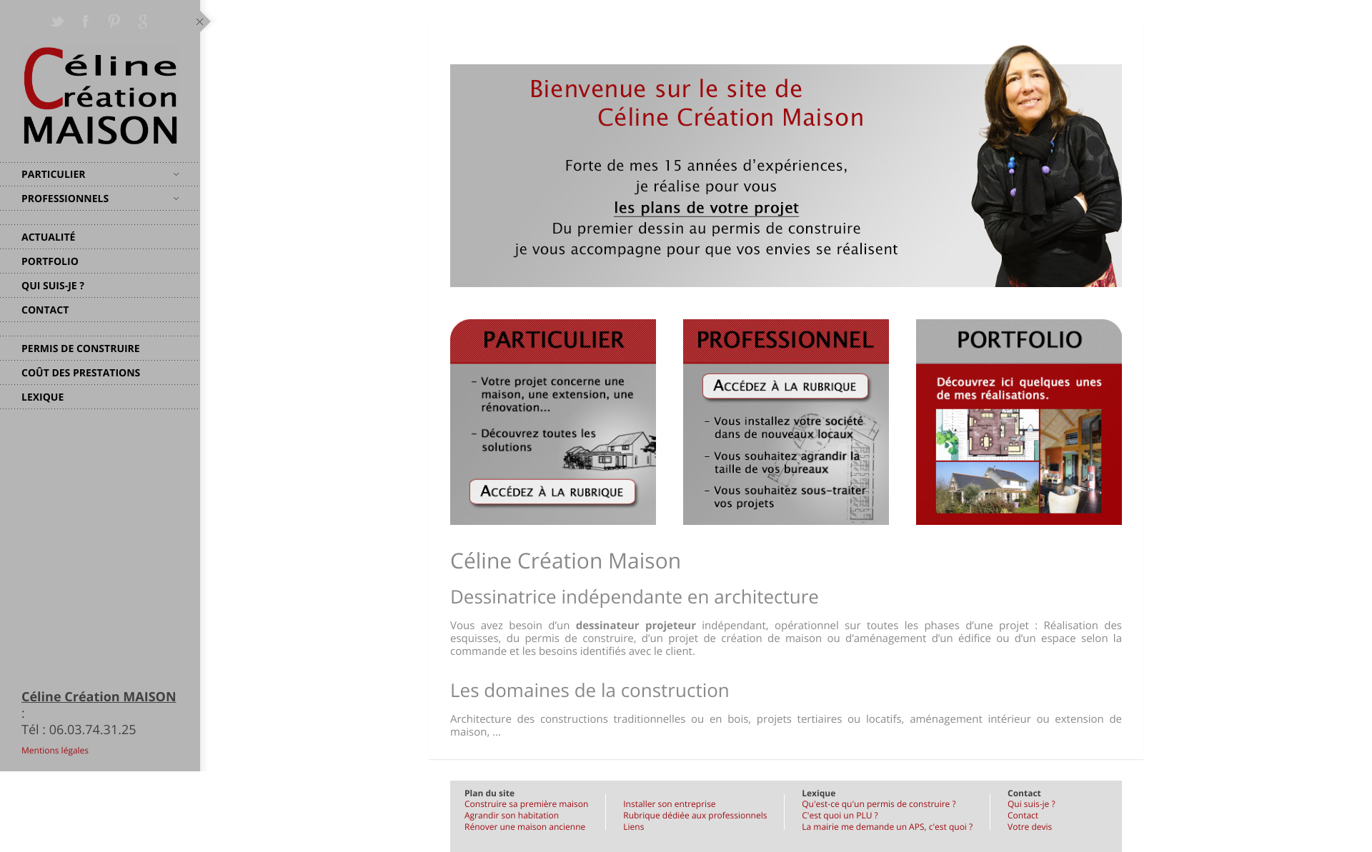Aperçu du site
