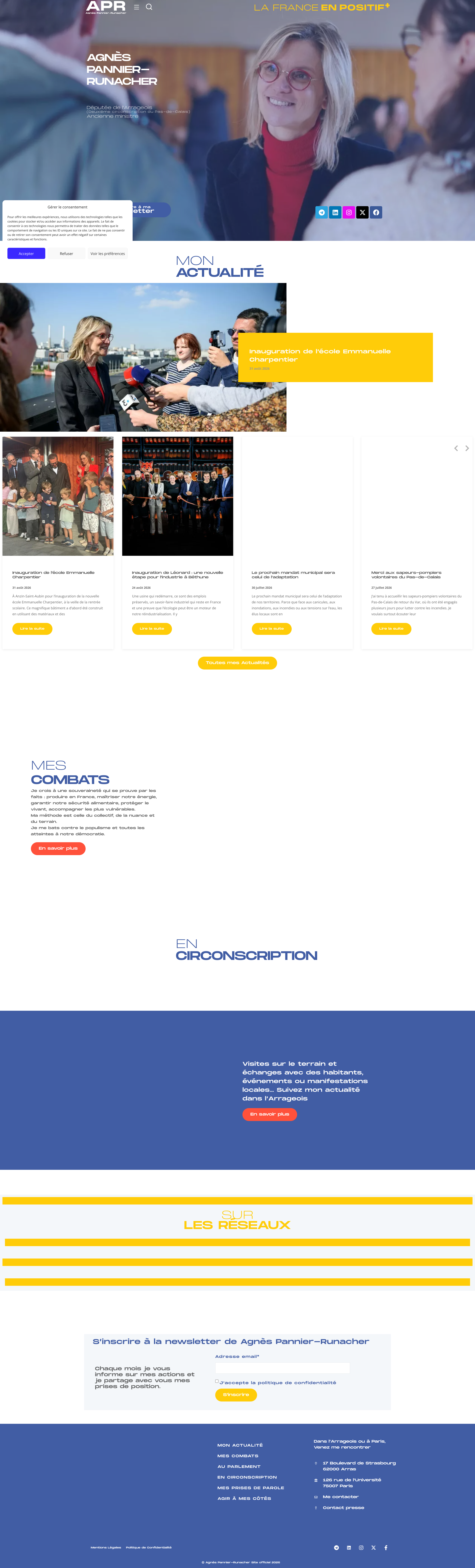 Aperçu du site