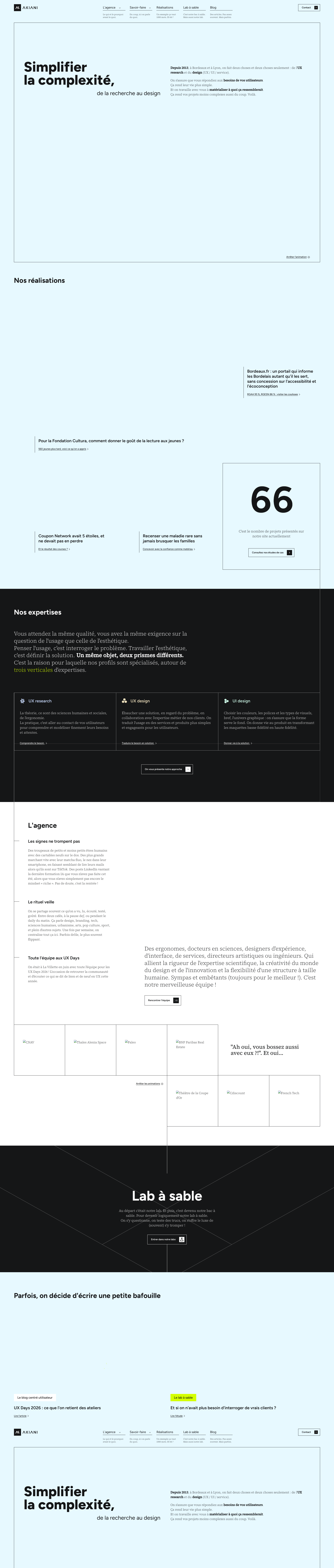 Aperçu du site