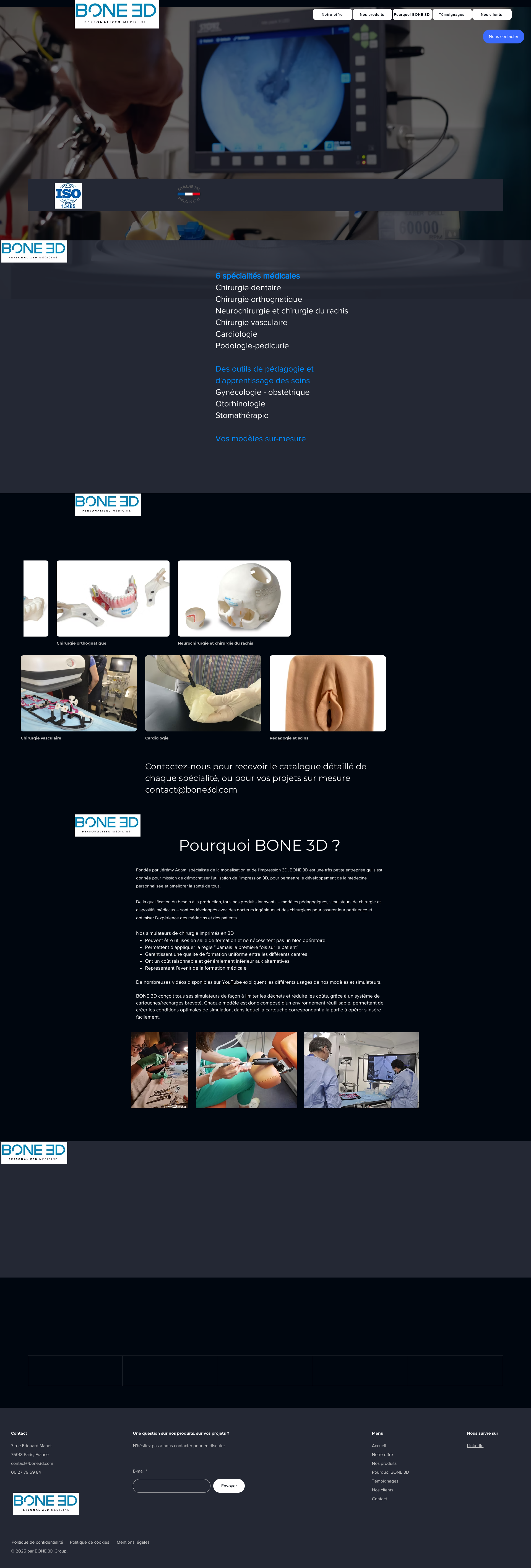 Aperçu du site