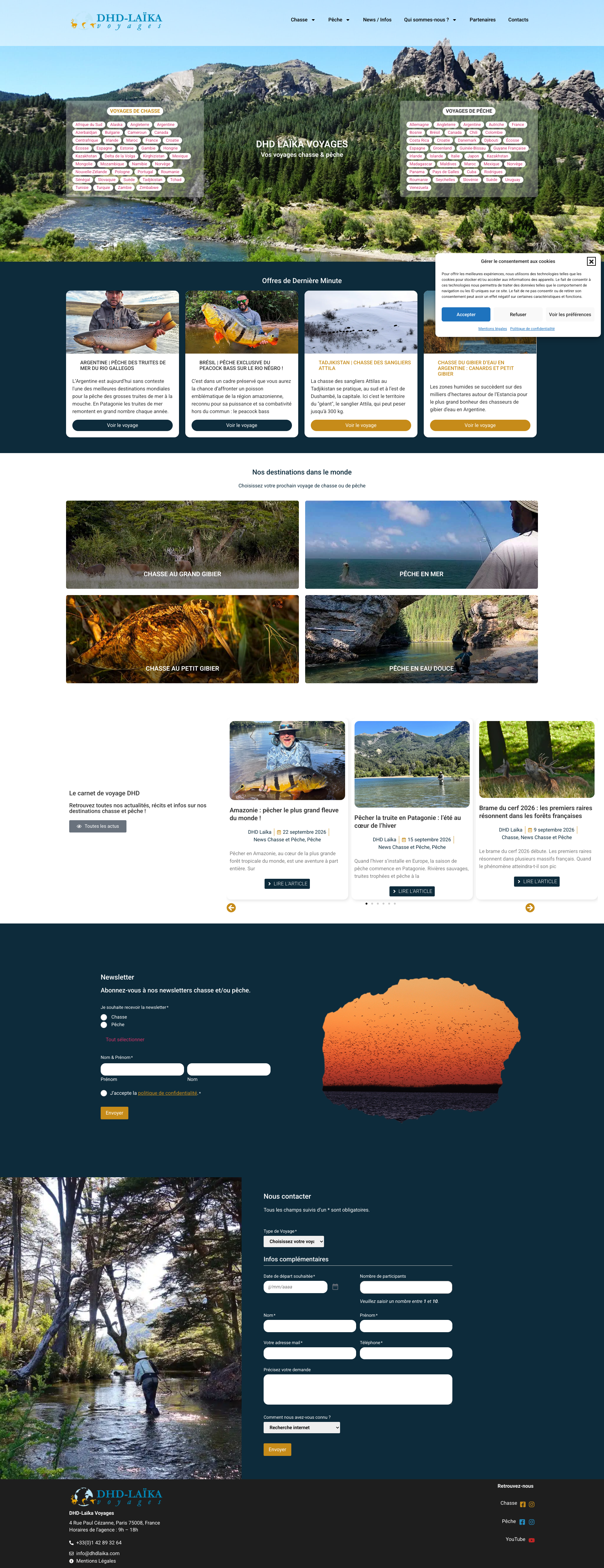 Aperçu du site