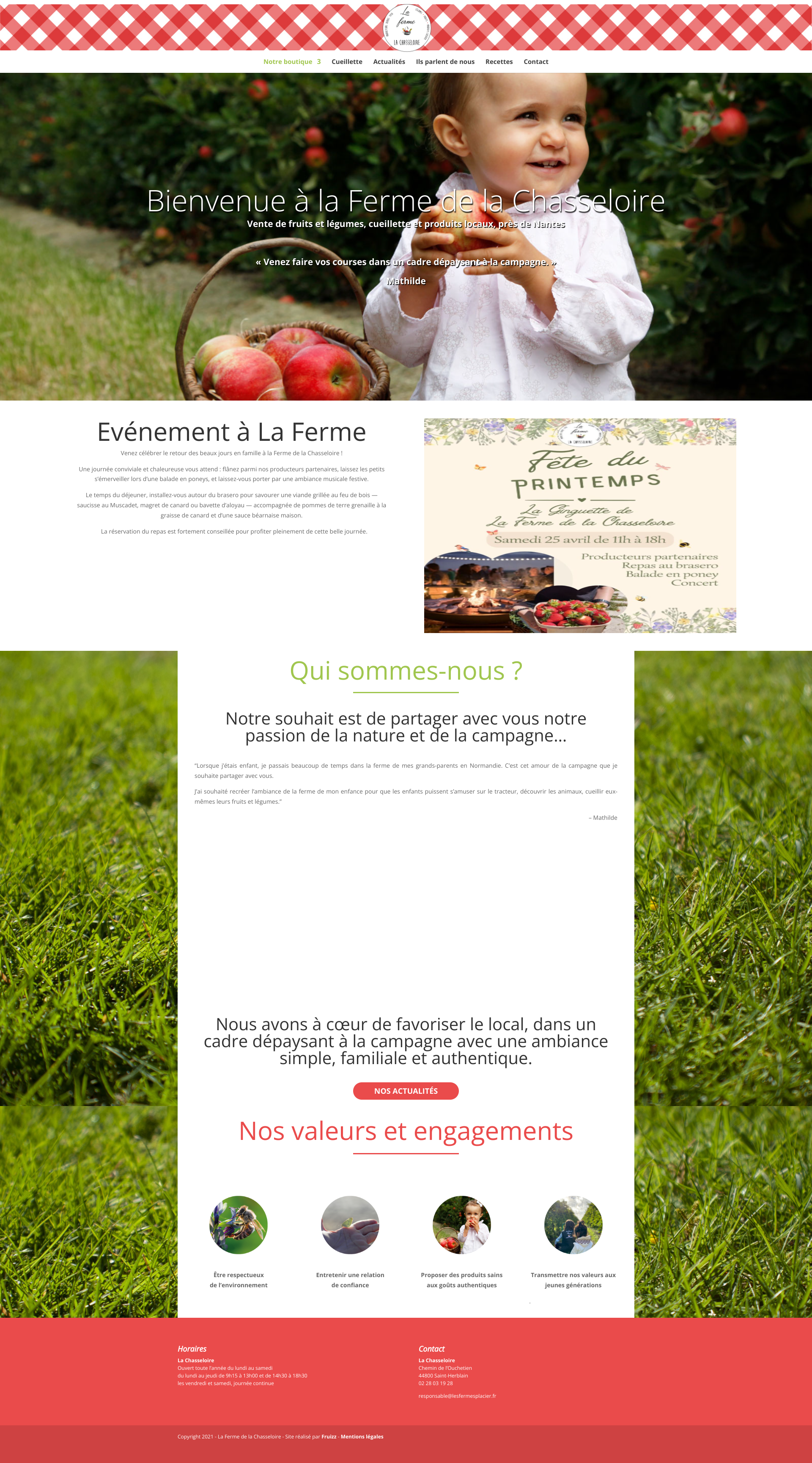 Aperçu du site