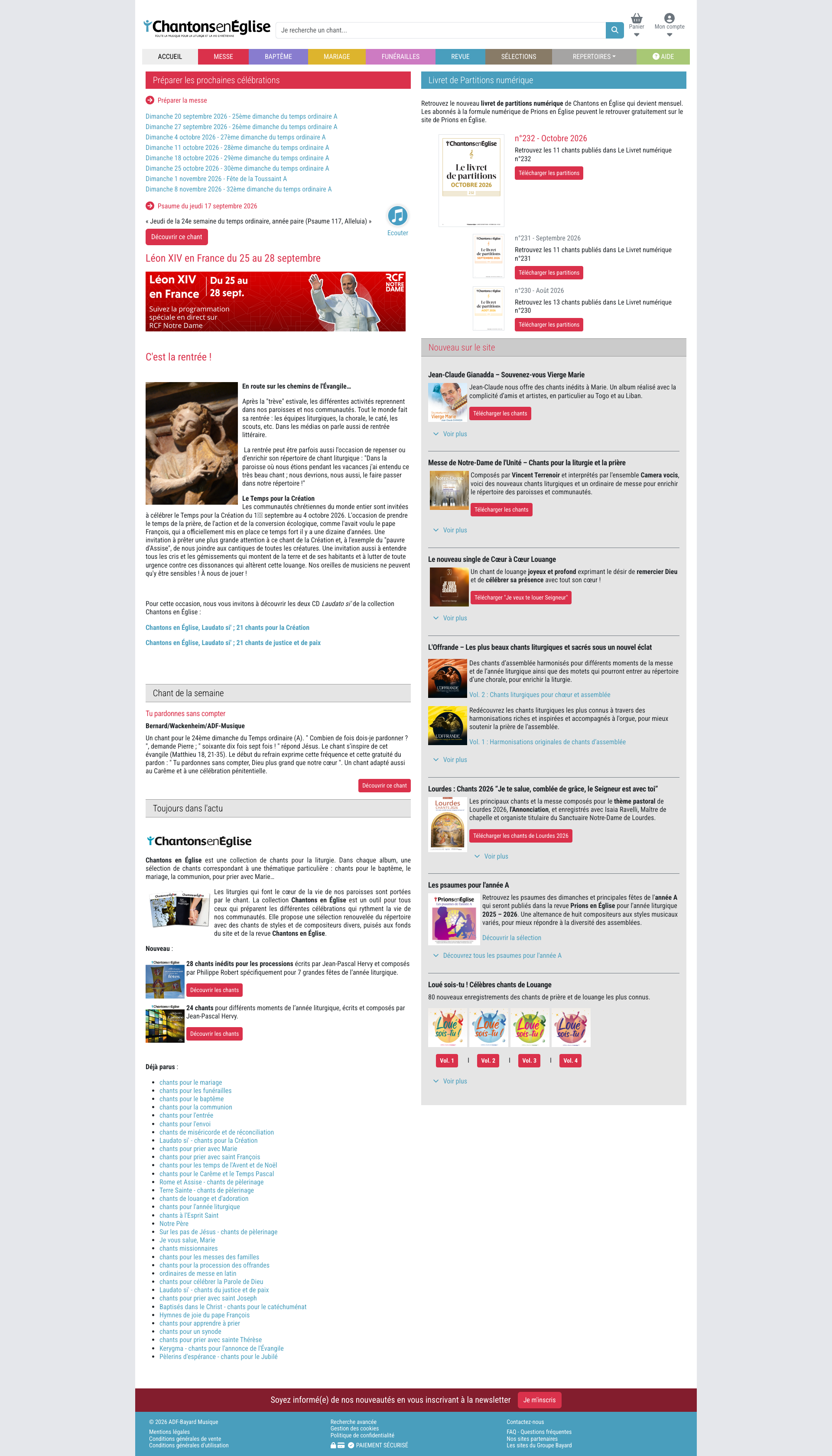Aperçu du site