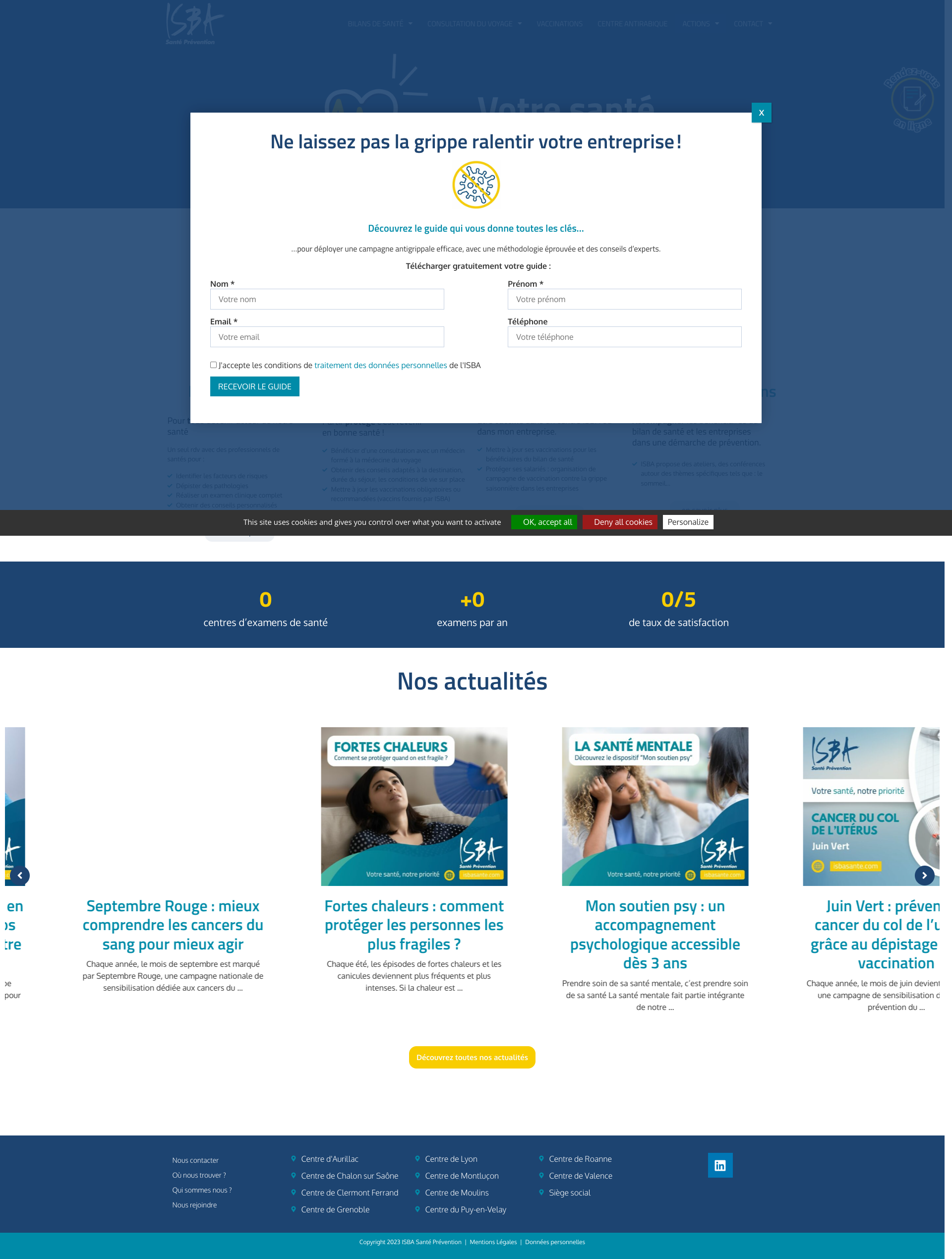 Aperçu du site