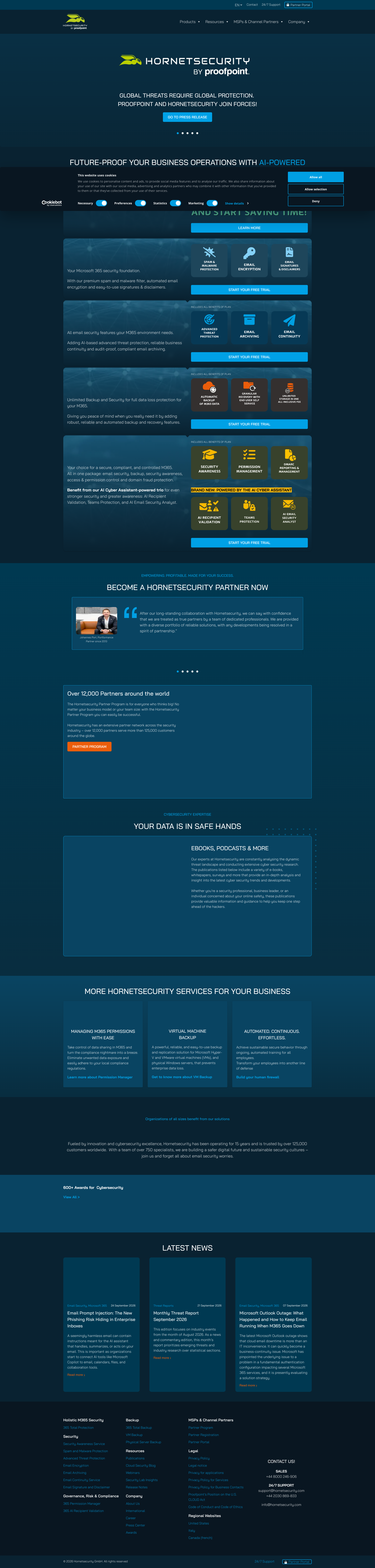 Aperçu du site