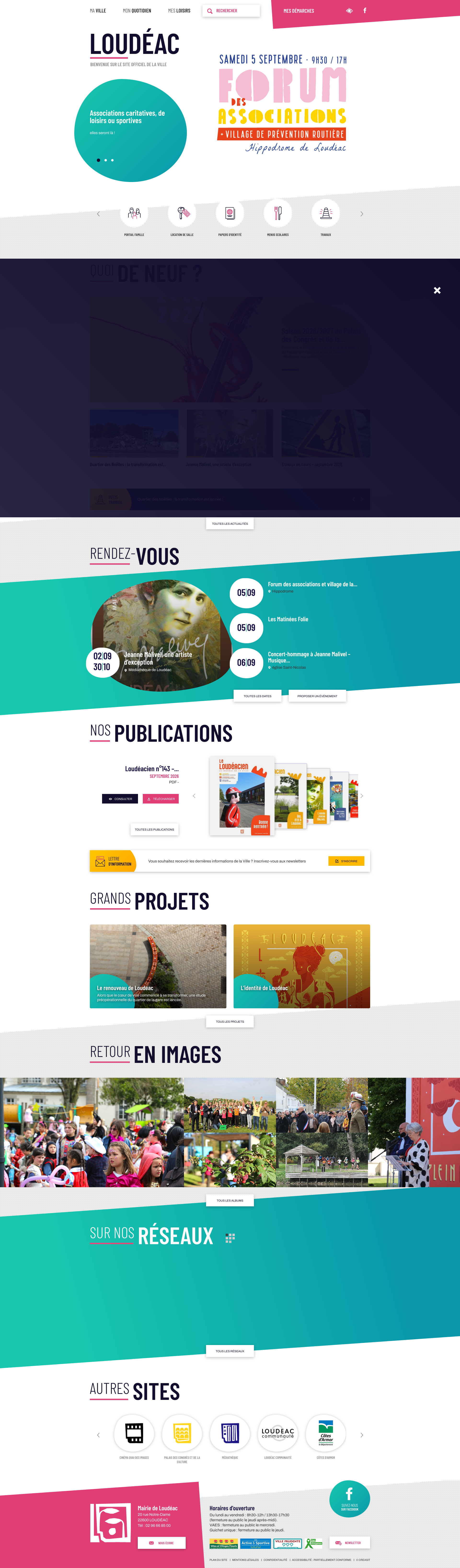 Aperçu du site