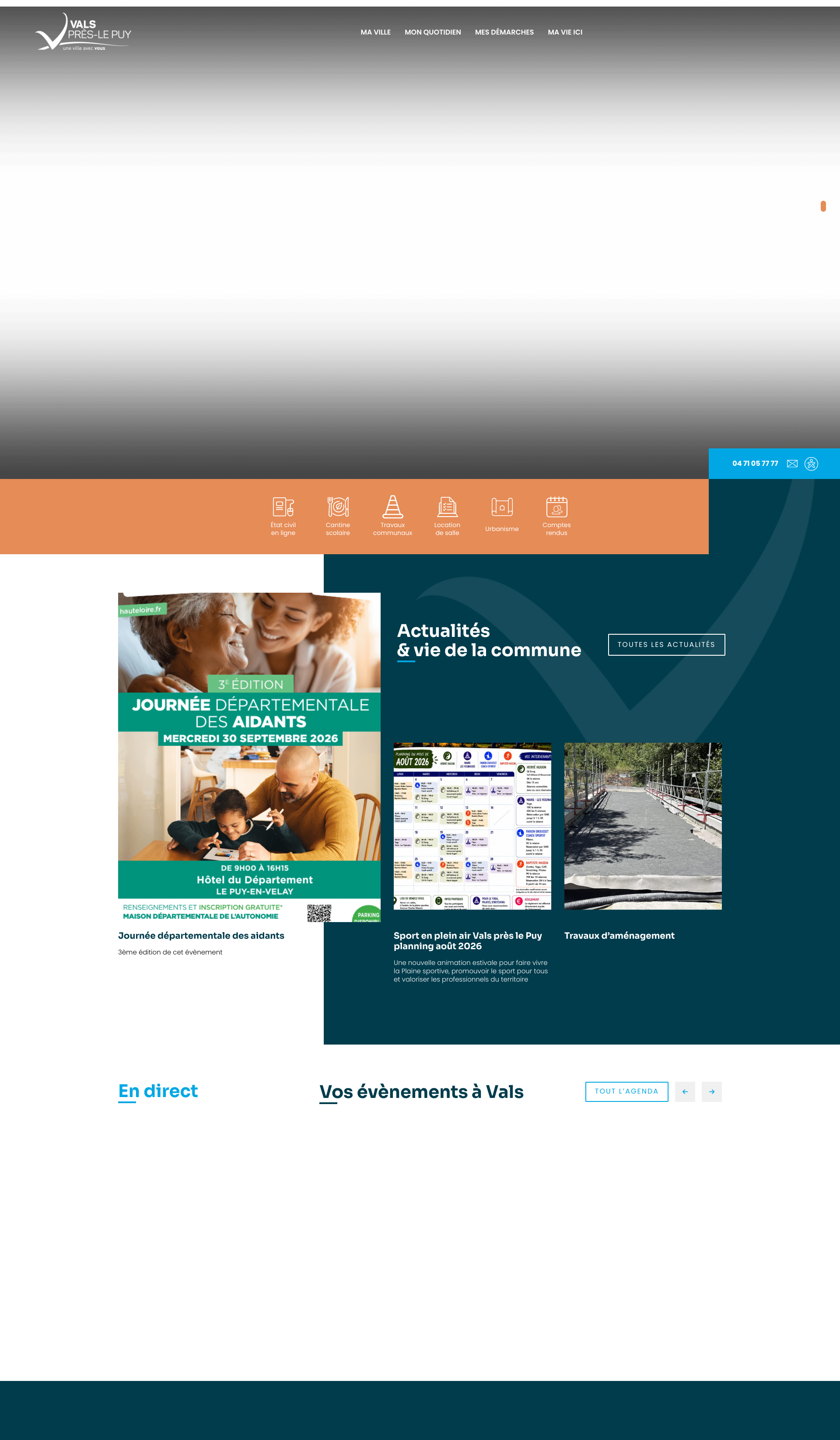 Aperçu du site