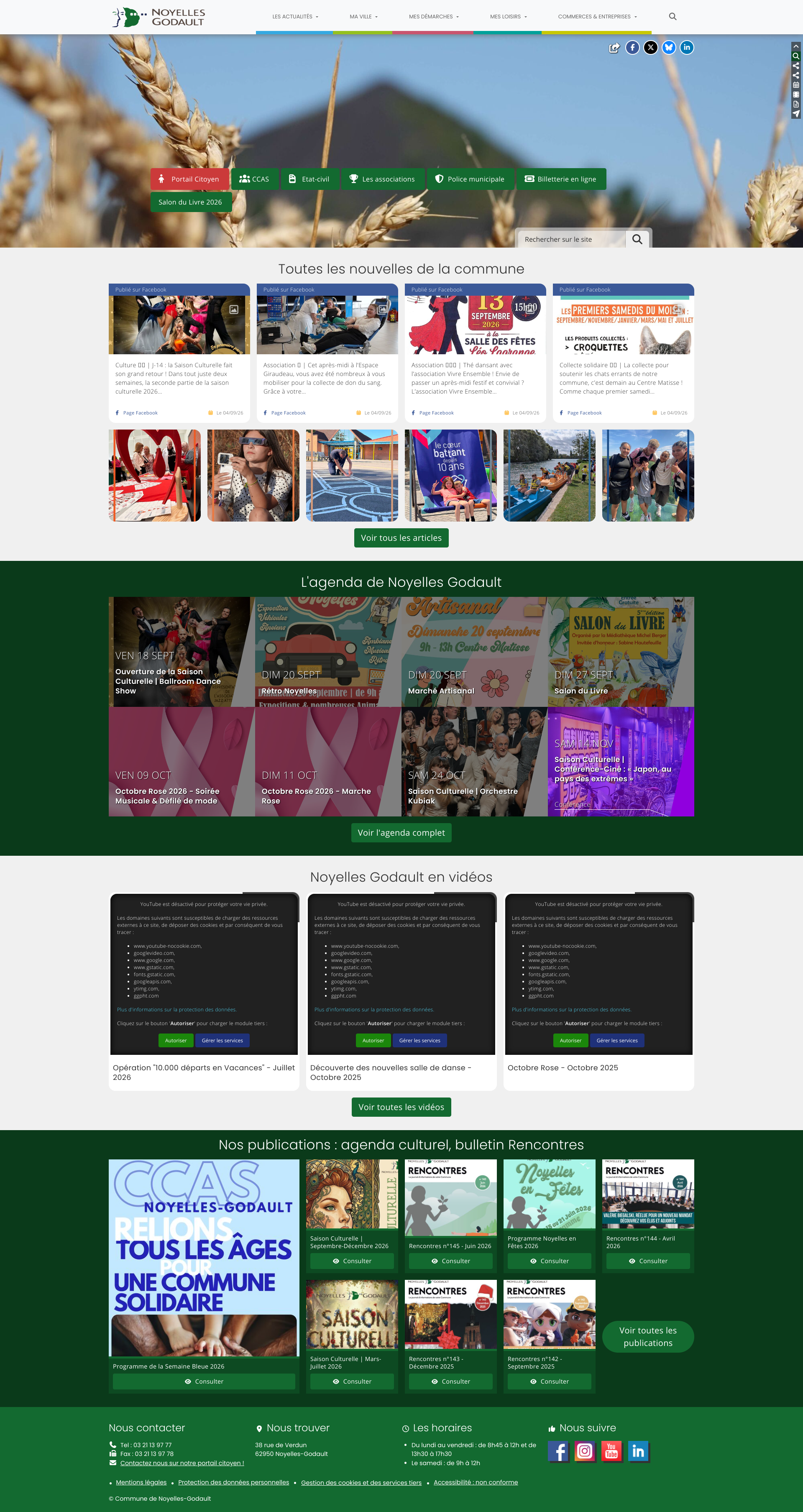 Aperçu du site