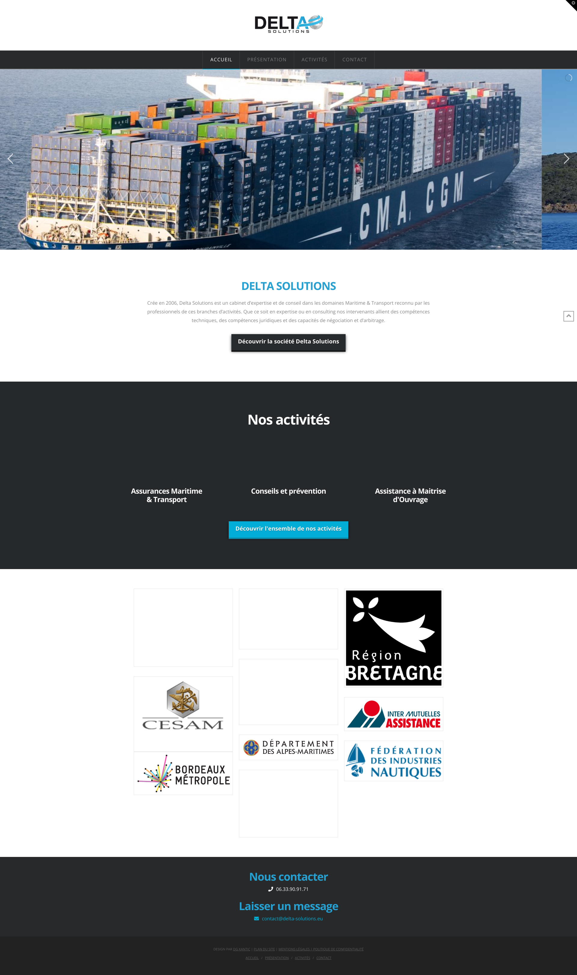Aperçu du site