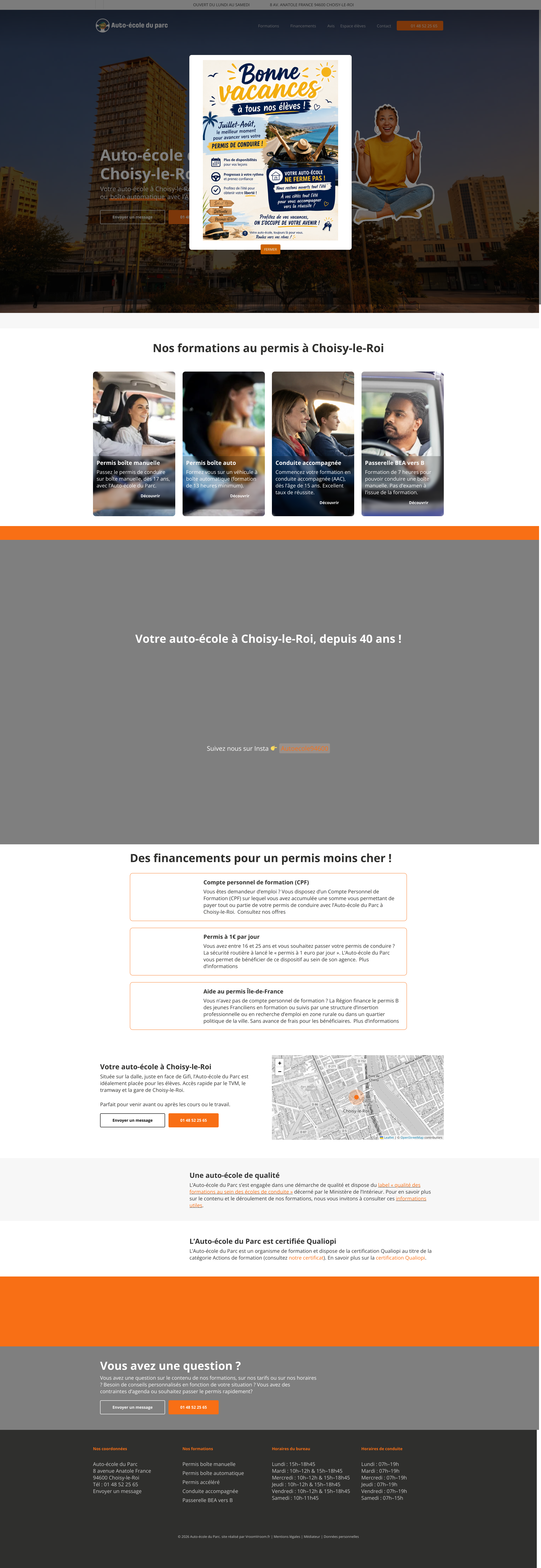 Aperçu du site