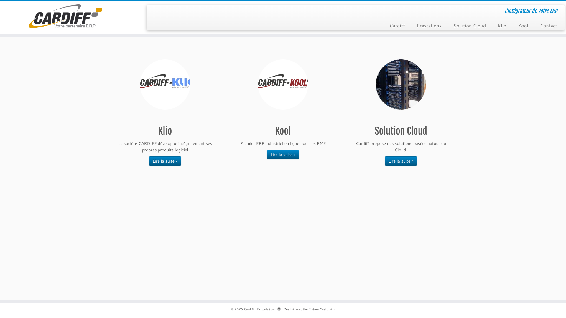 Aperçu du site