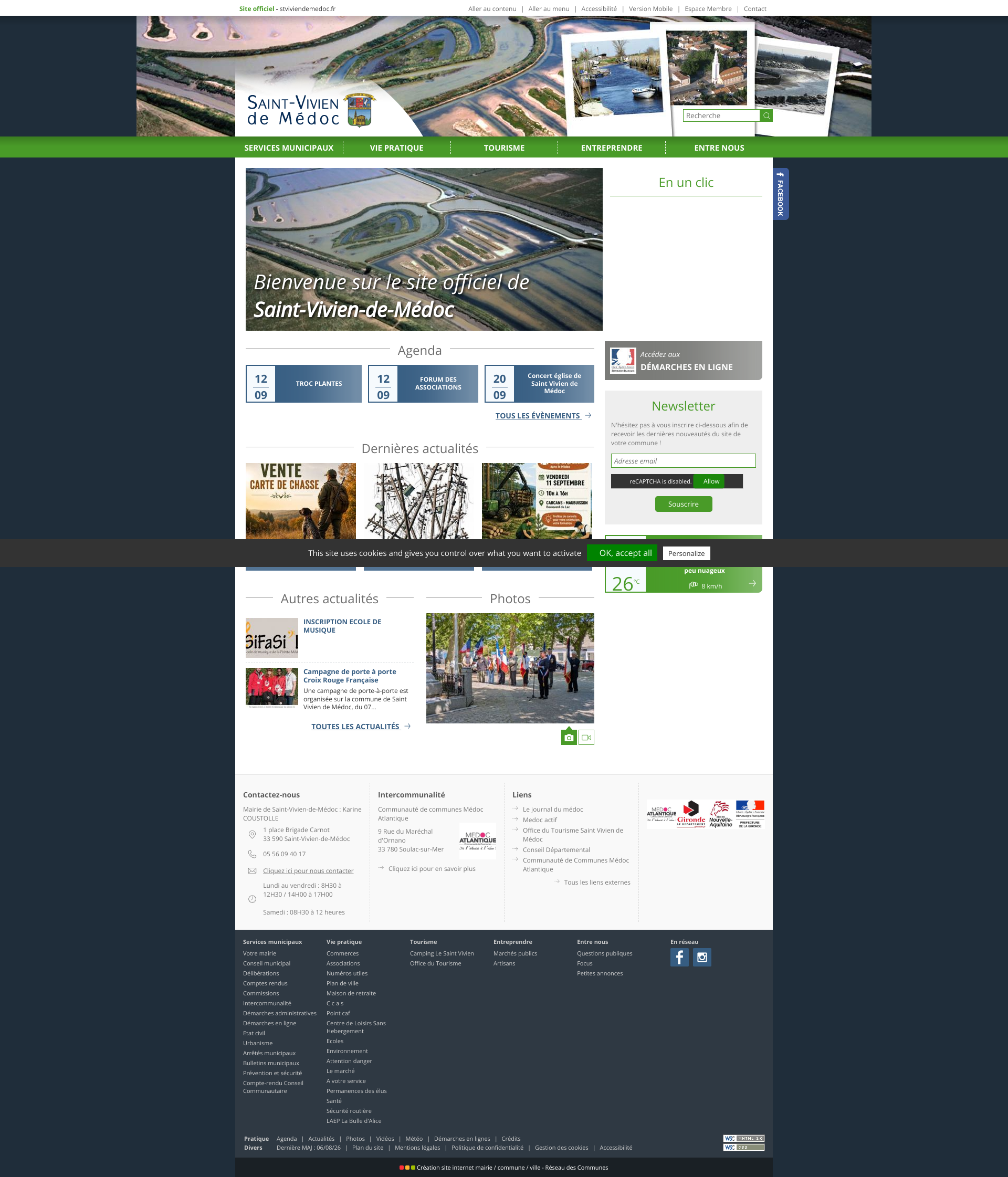 Aperçu du site