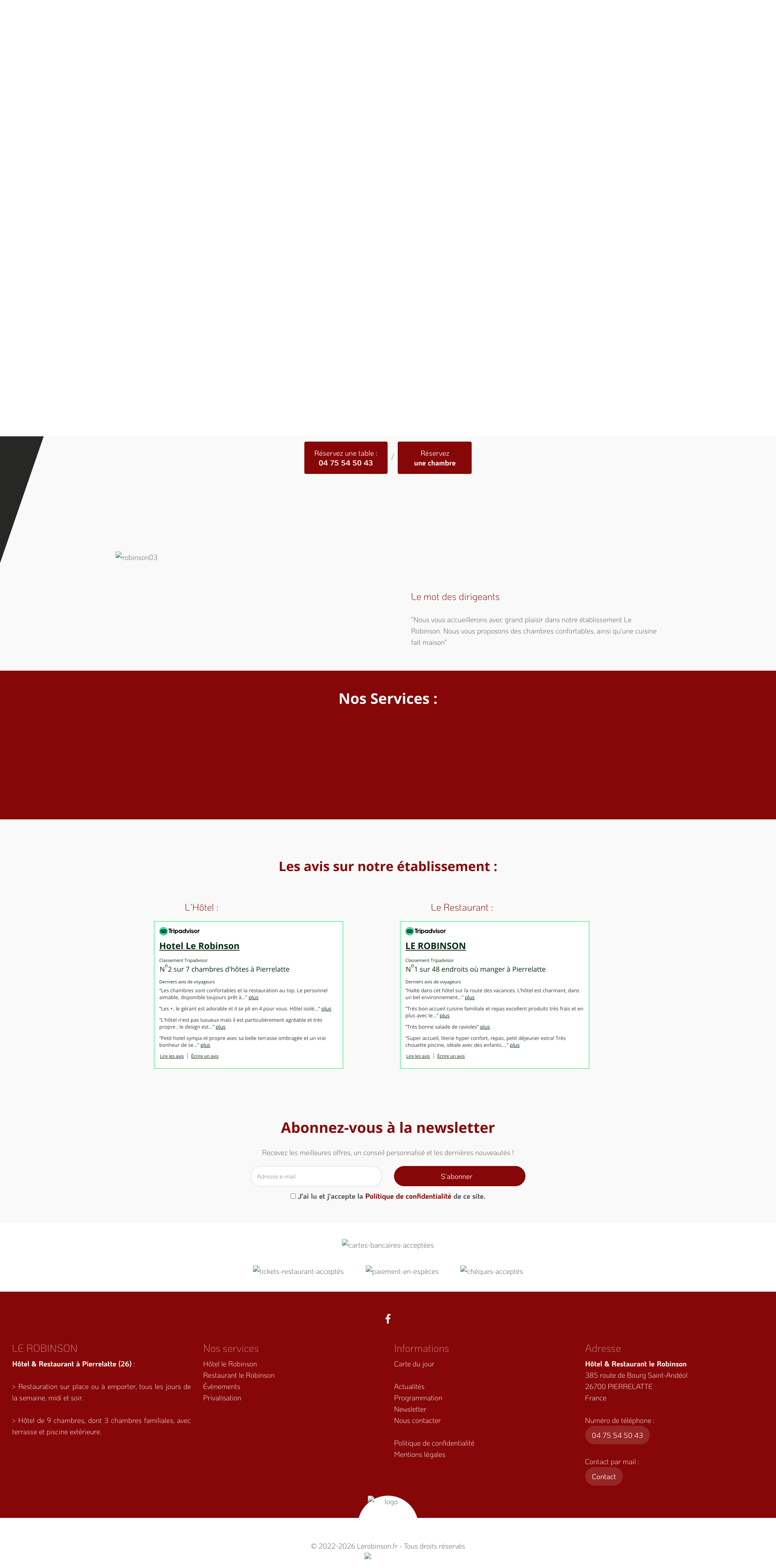 Aperçu du site