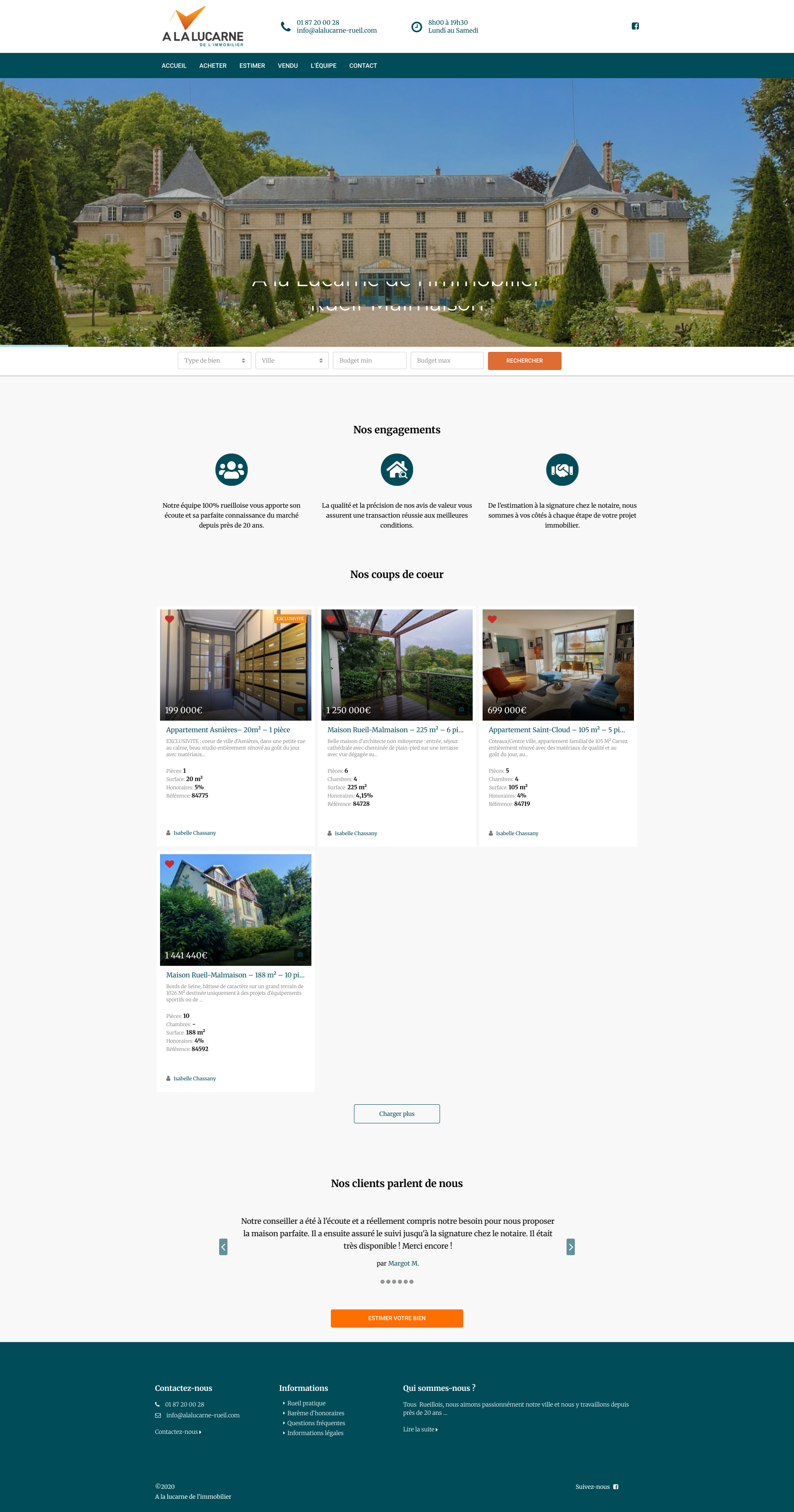Aperçu du site
