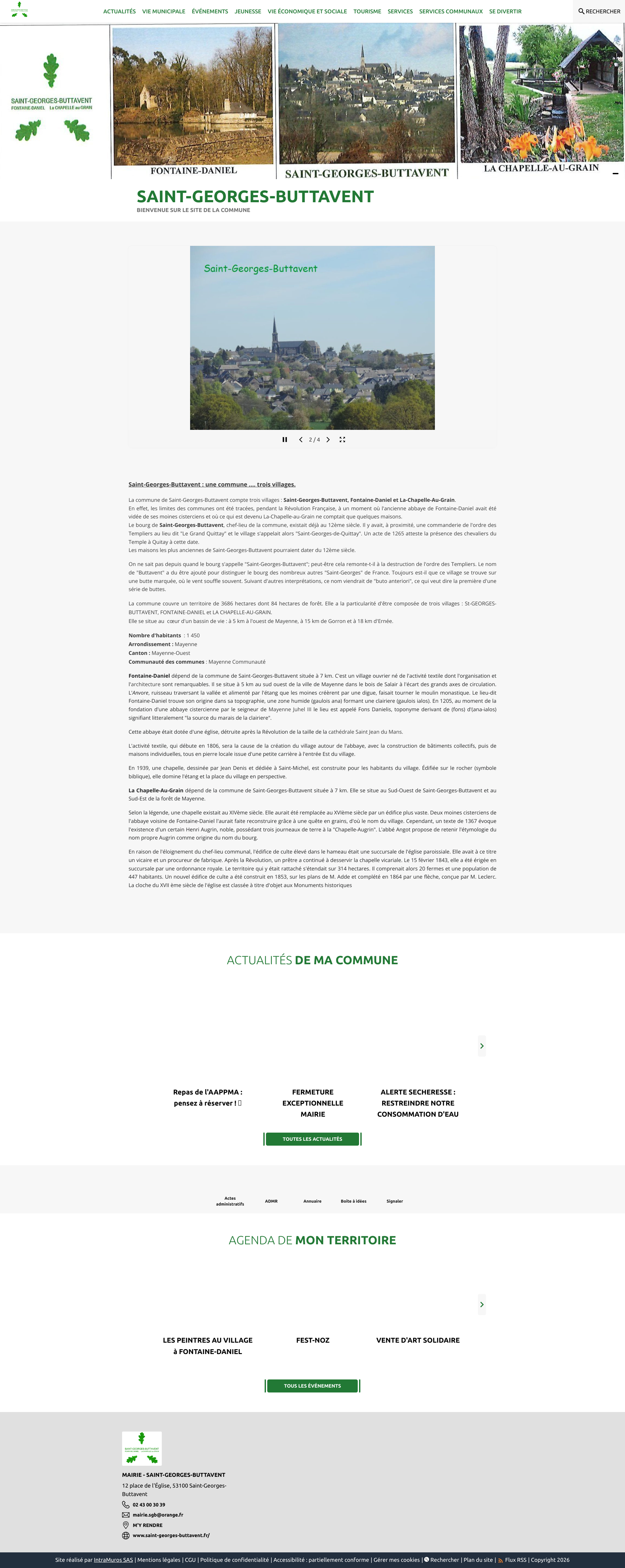 Aperçu du site