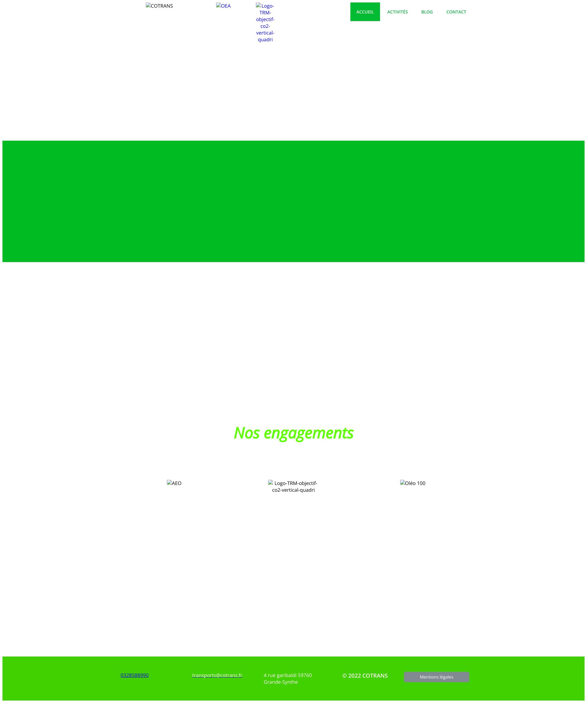 Aperçu du site
