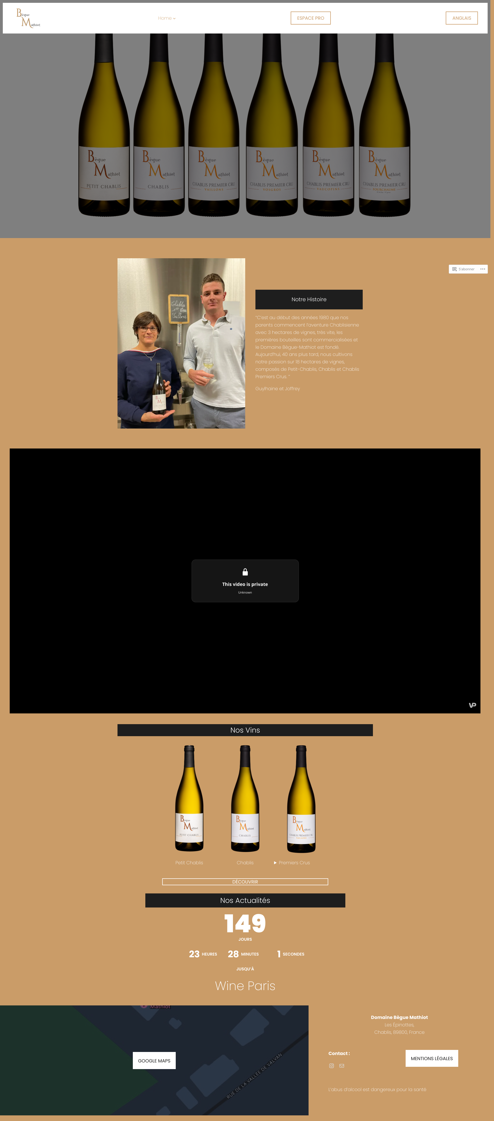 Aperçu du site