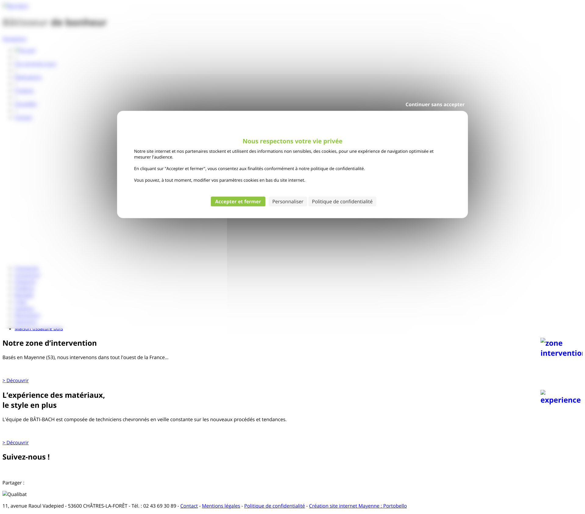 Aperçu du site