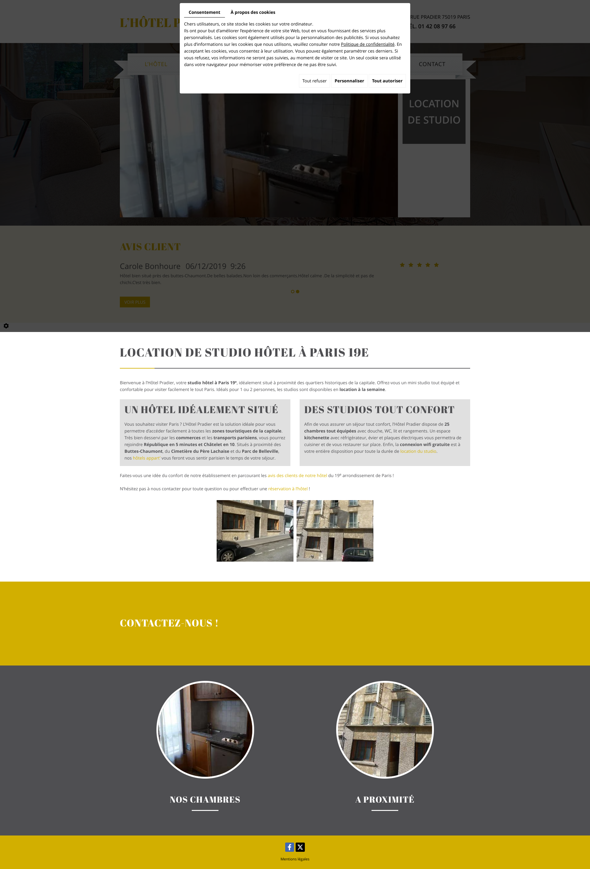 Aperçu du site