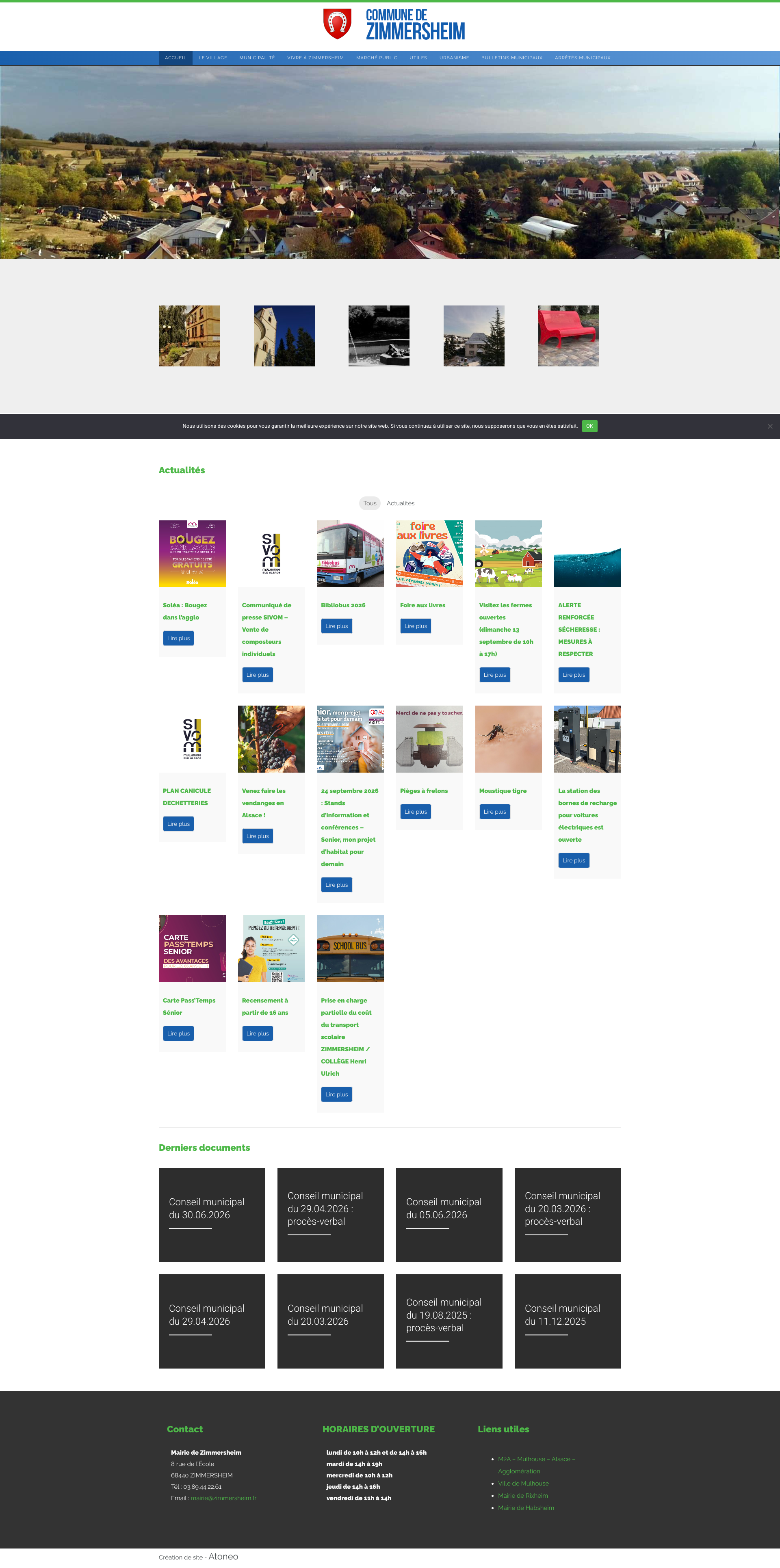 Aperçu du site