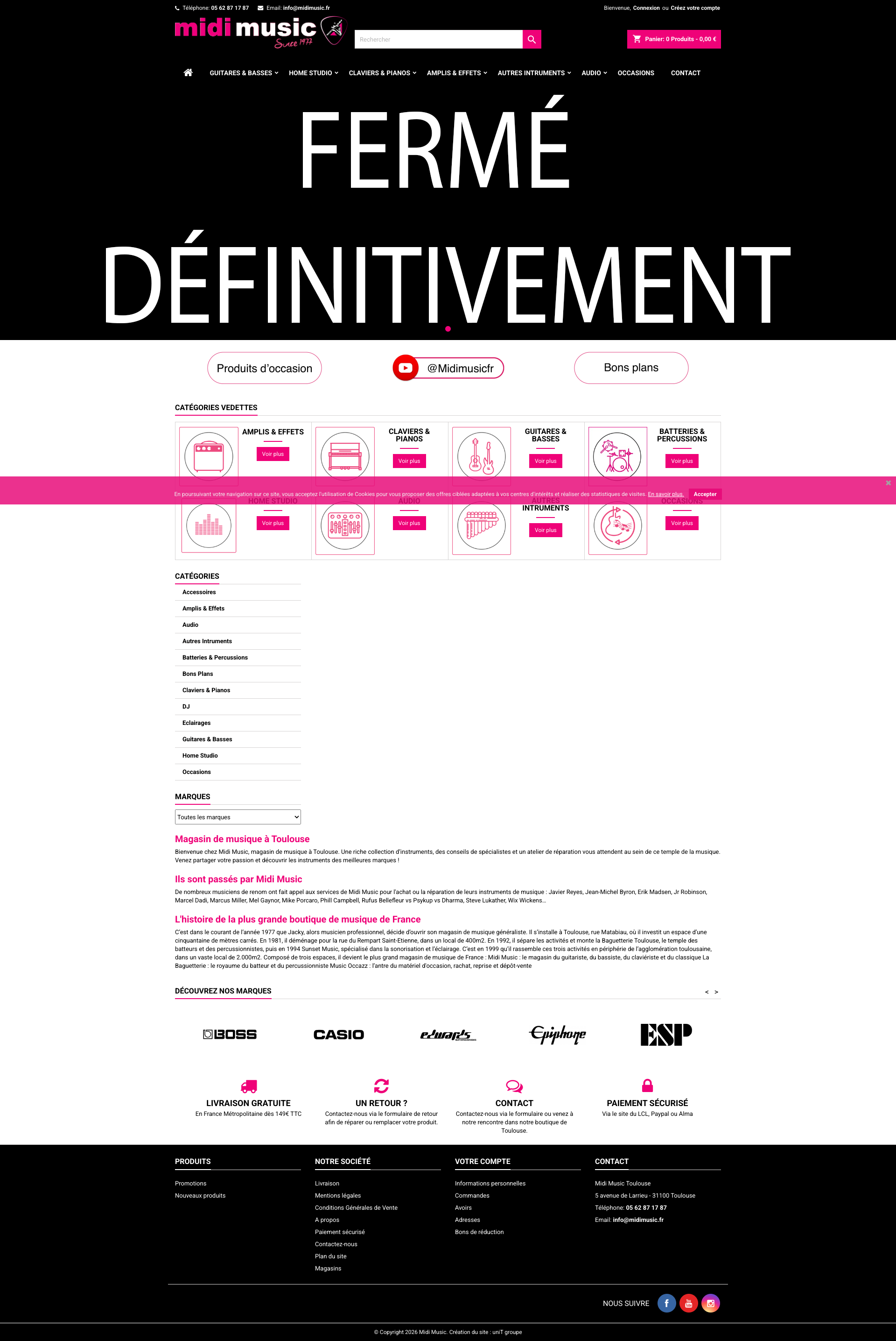 Aperçu du site