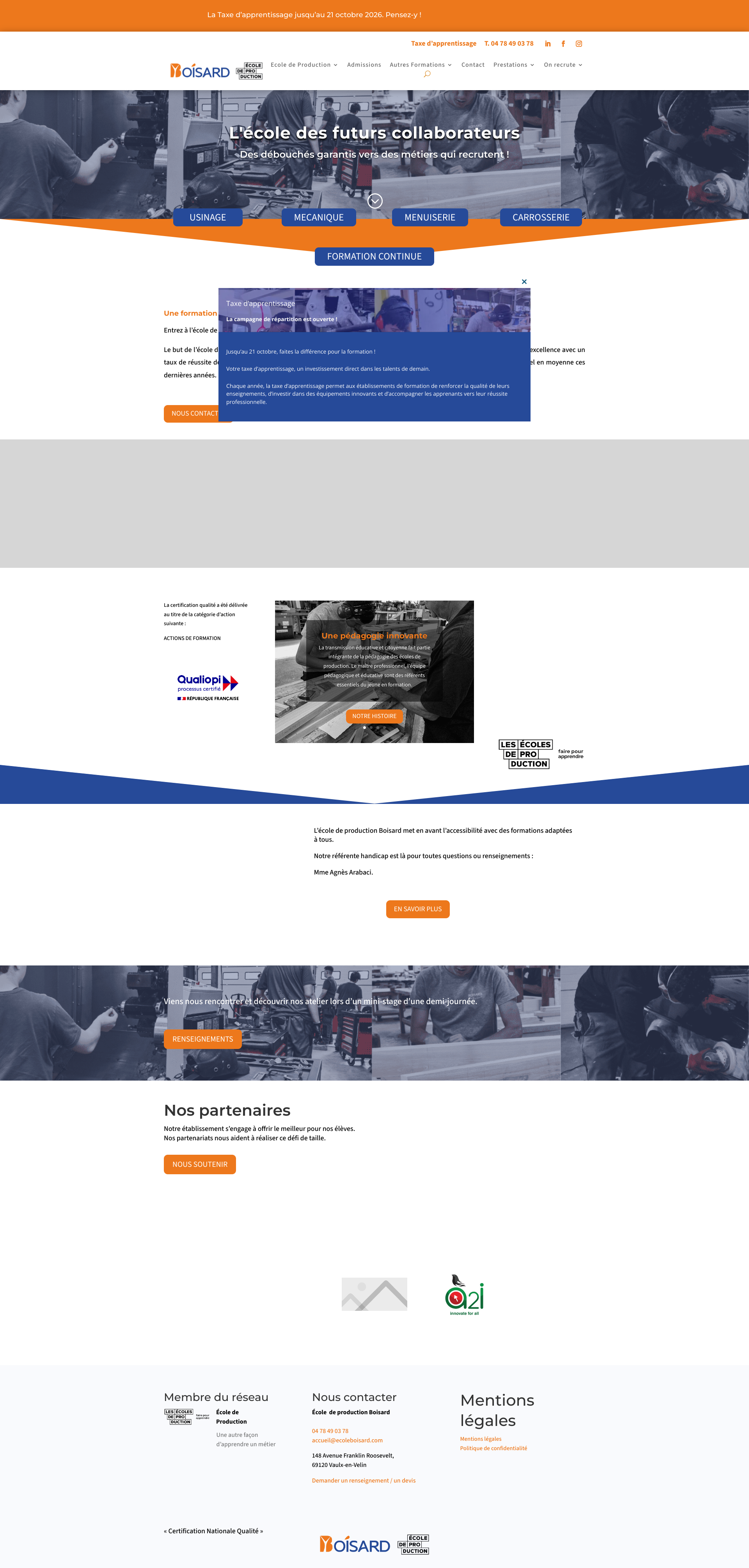Aperçu du site