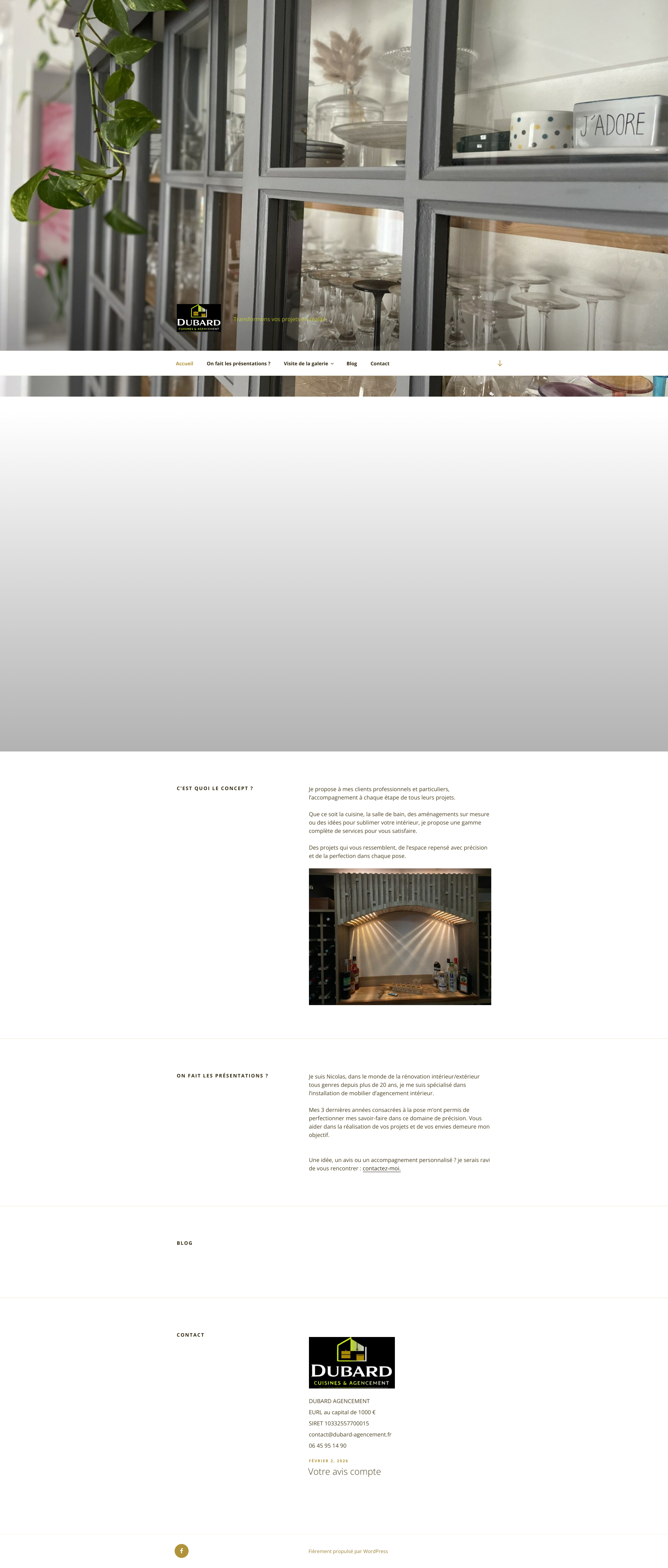 Aperçu du site