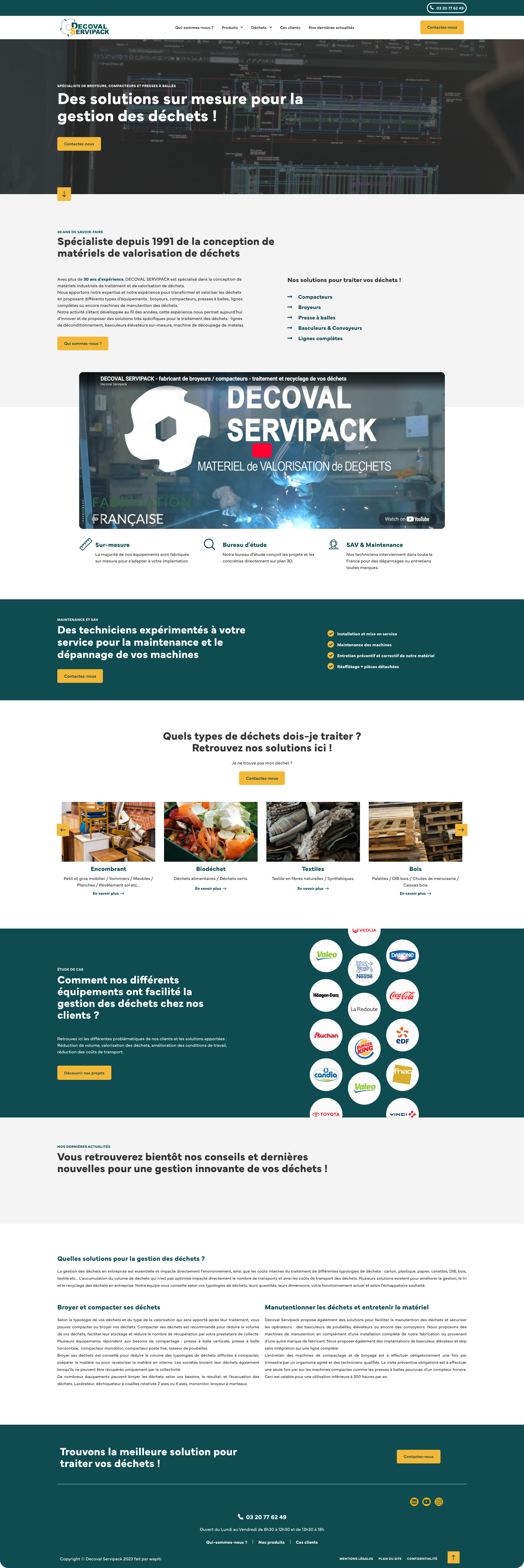 Aperçu du site
