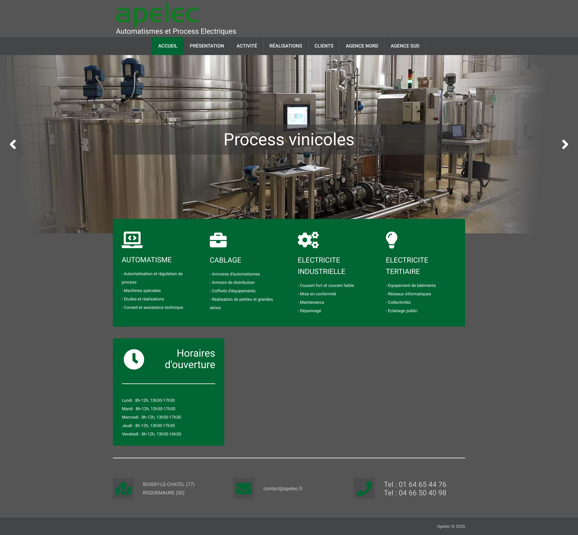 Aperçu du site