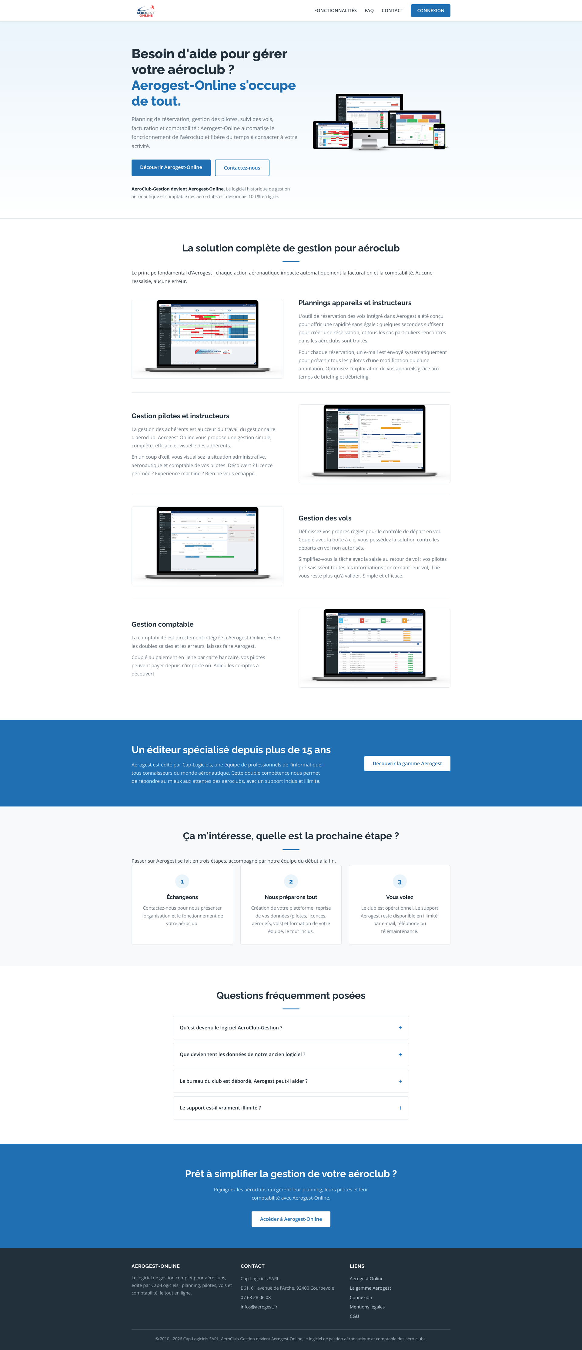 Aperçu du site