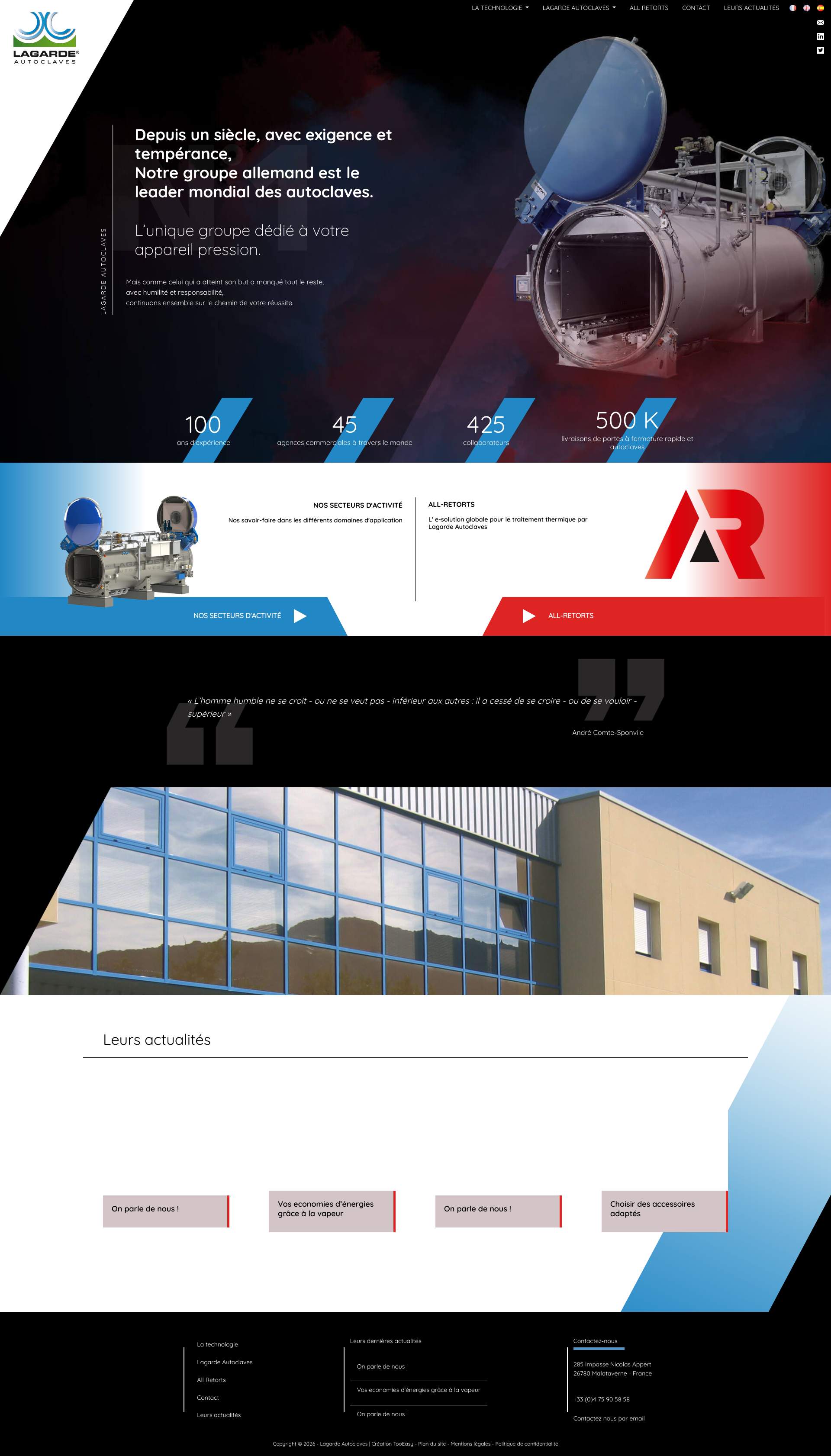 Aperçu du site