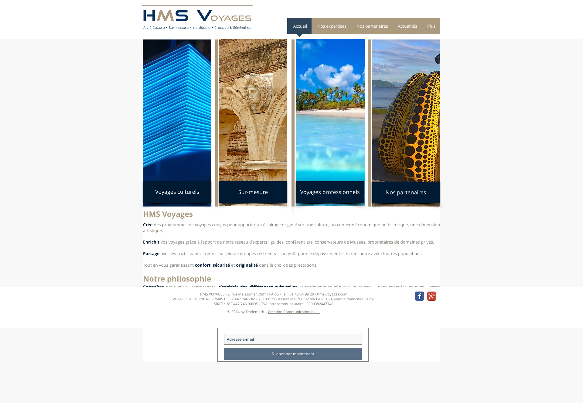 Aperçu du site