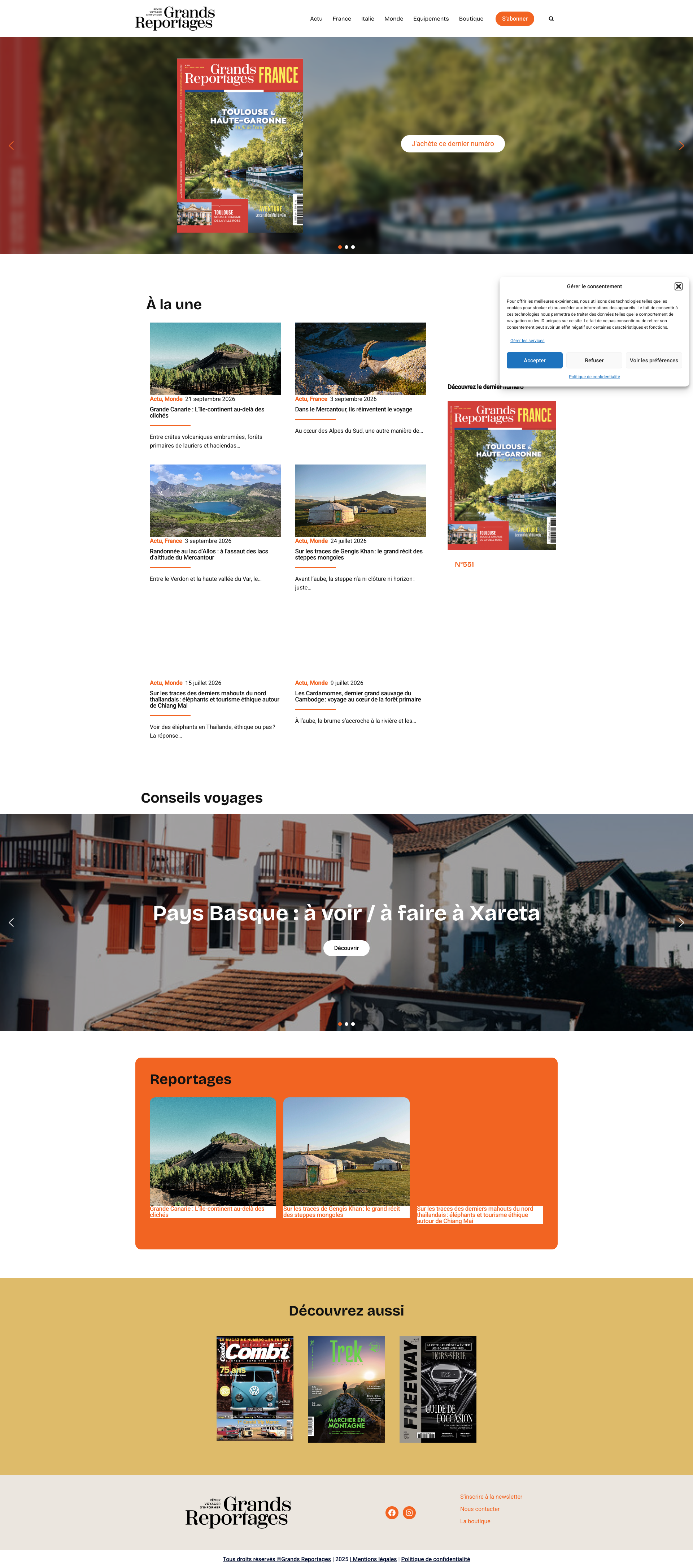 Aperçu du site