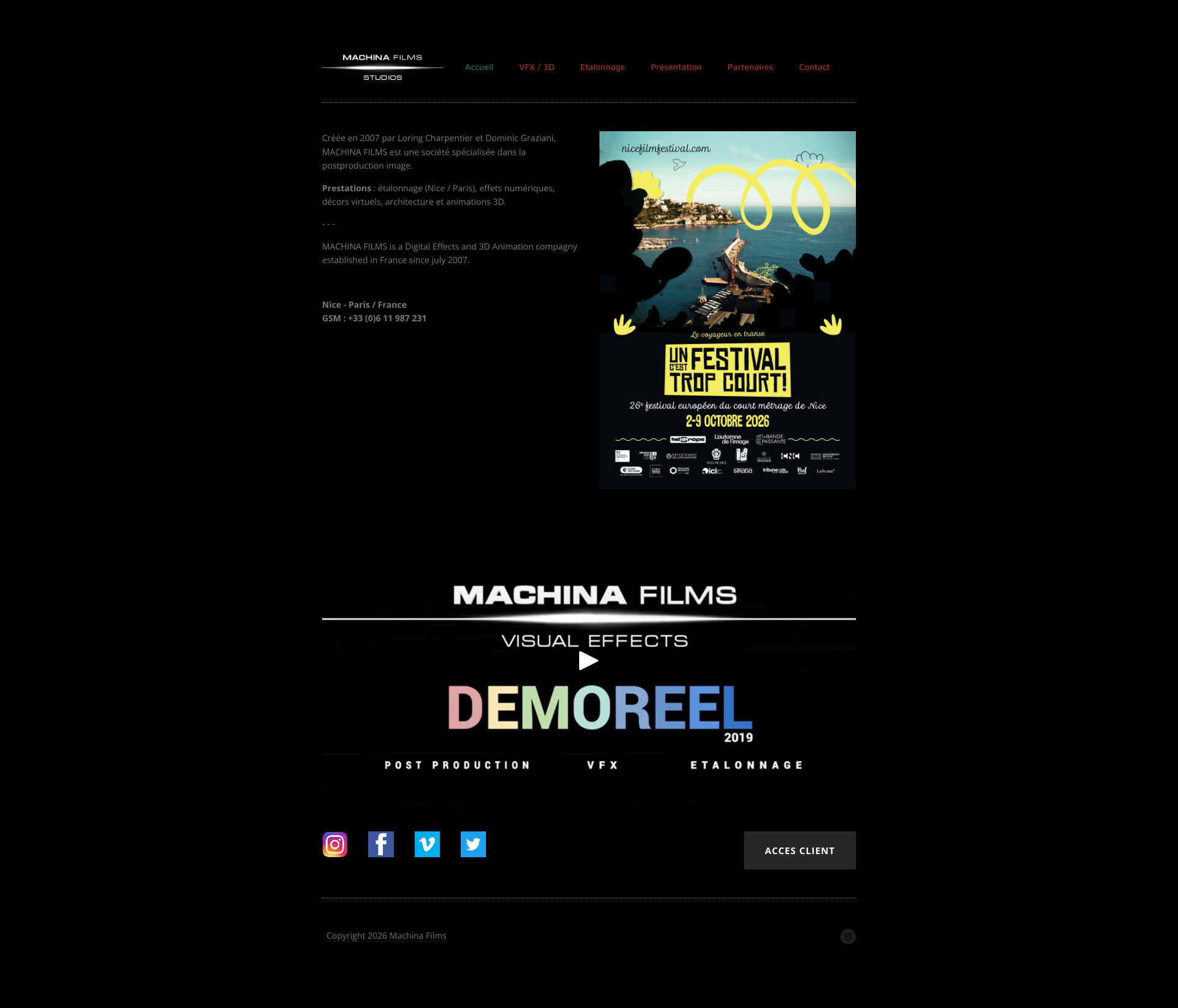 Aperçu du site