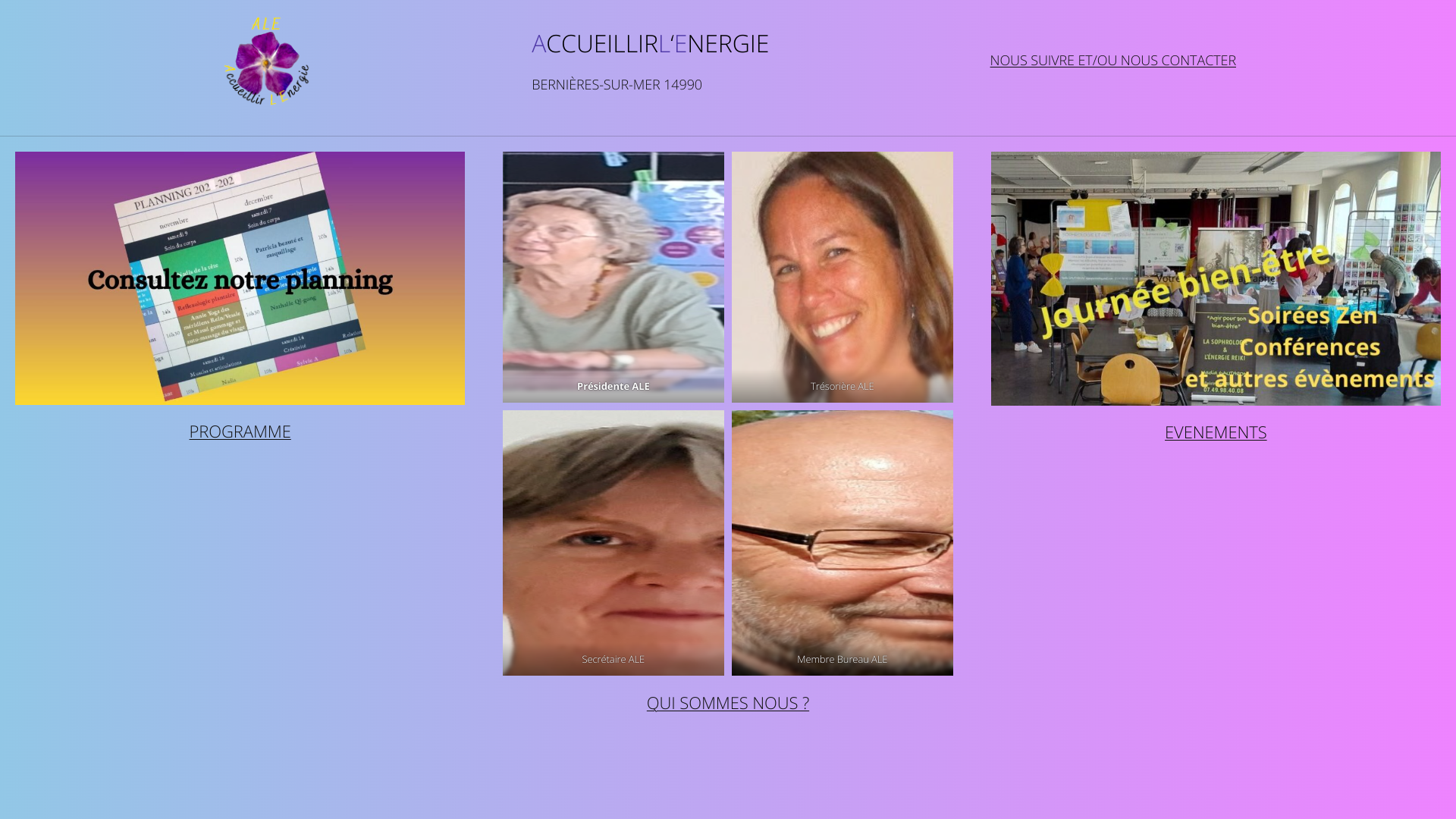 Aperçu du site