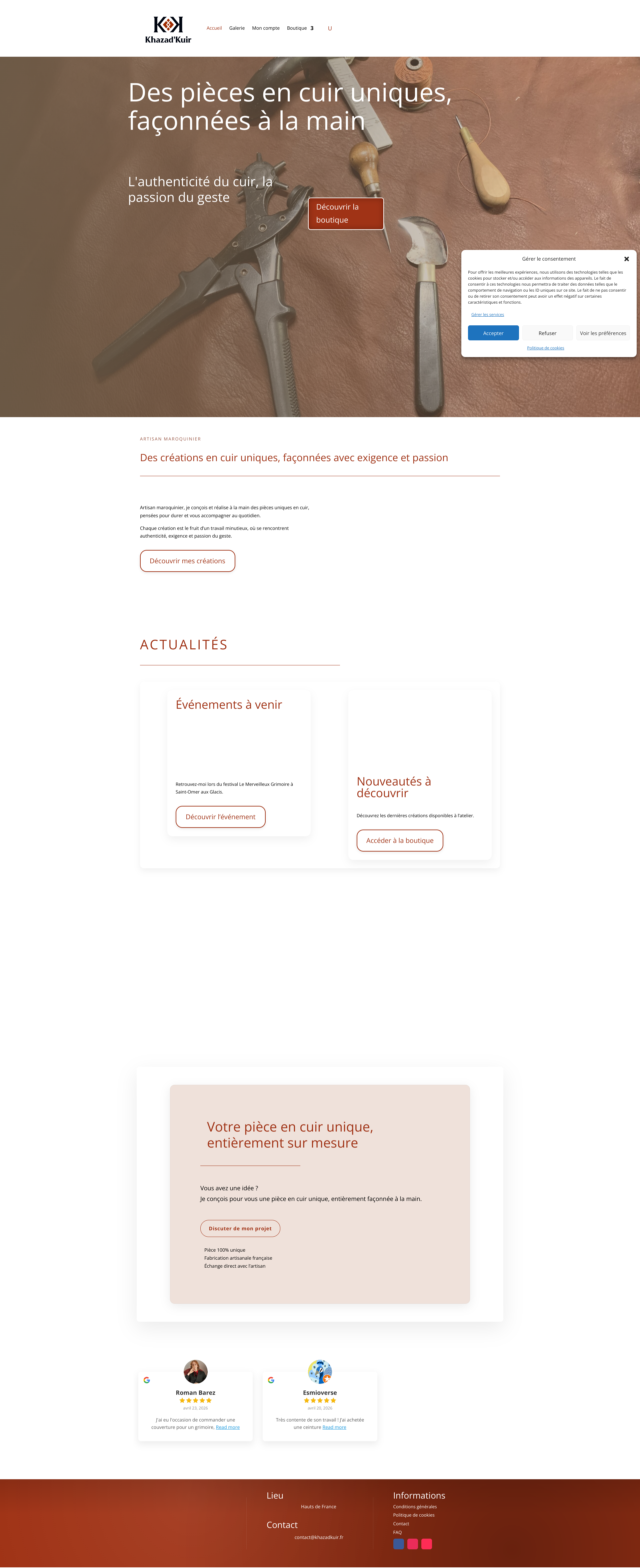 Aperçu du site
