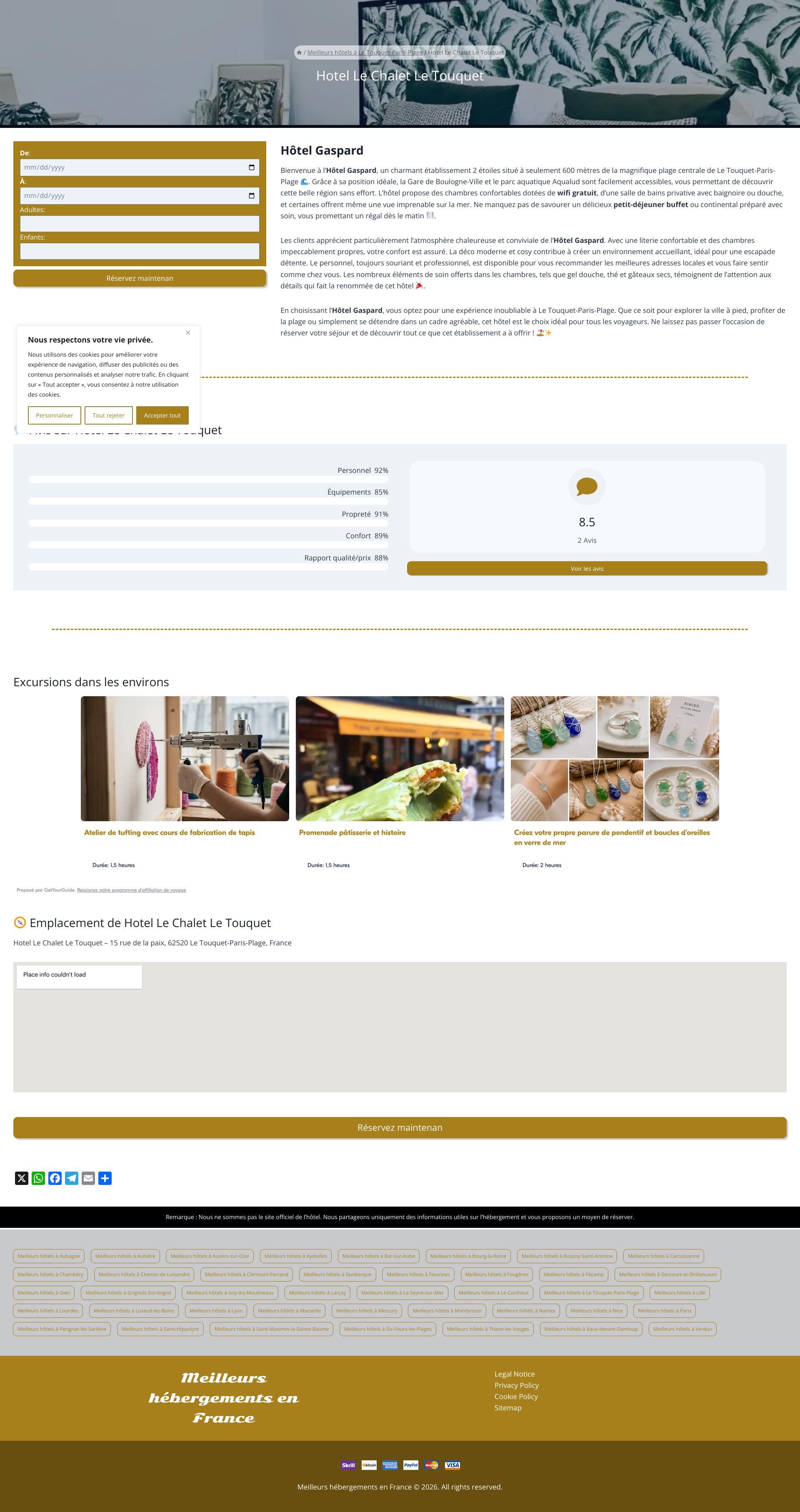 Aperçu du site