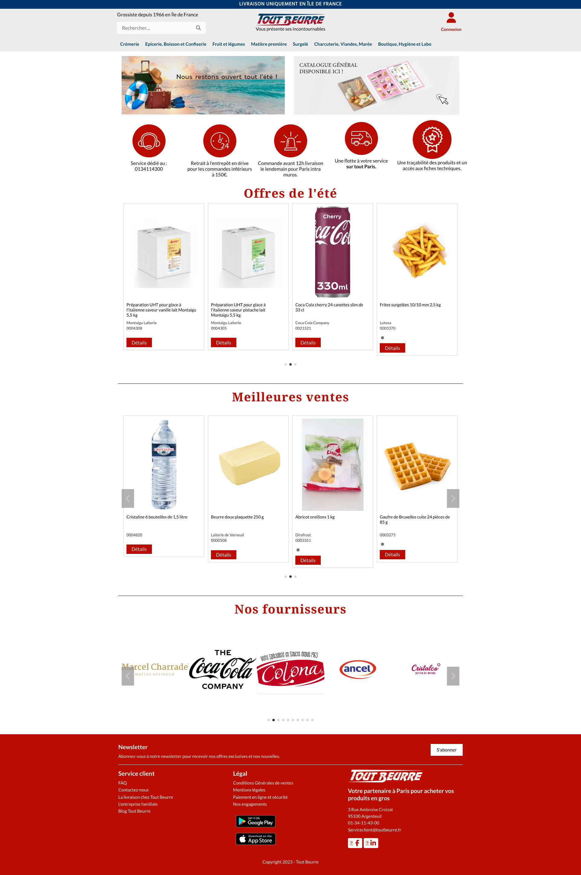 Aperçu du site