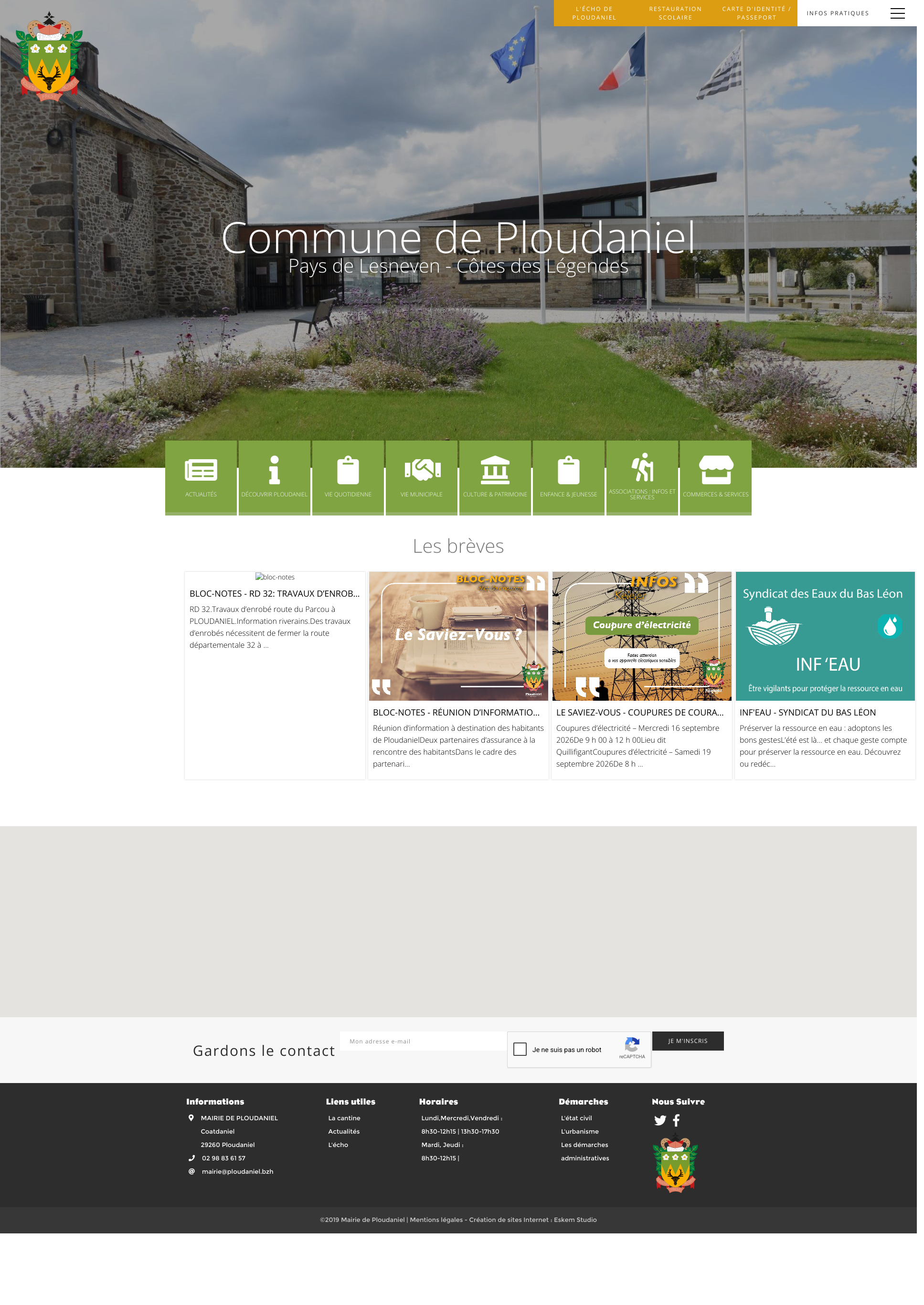 Aperçu du site