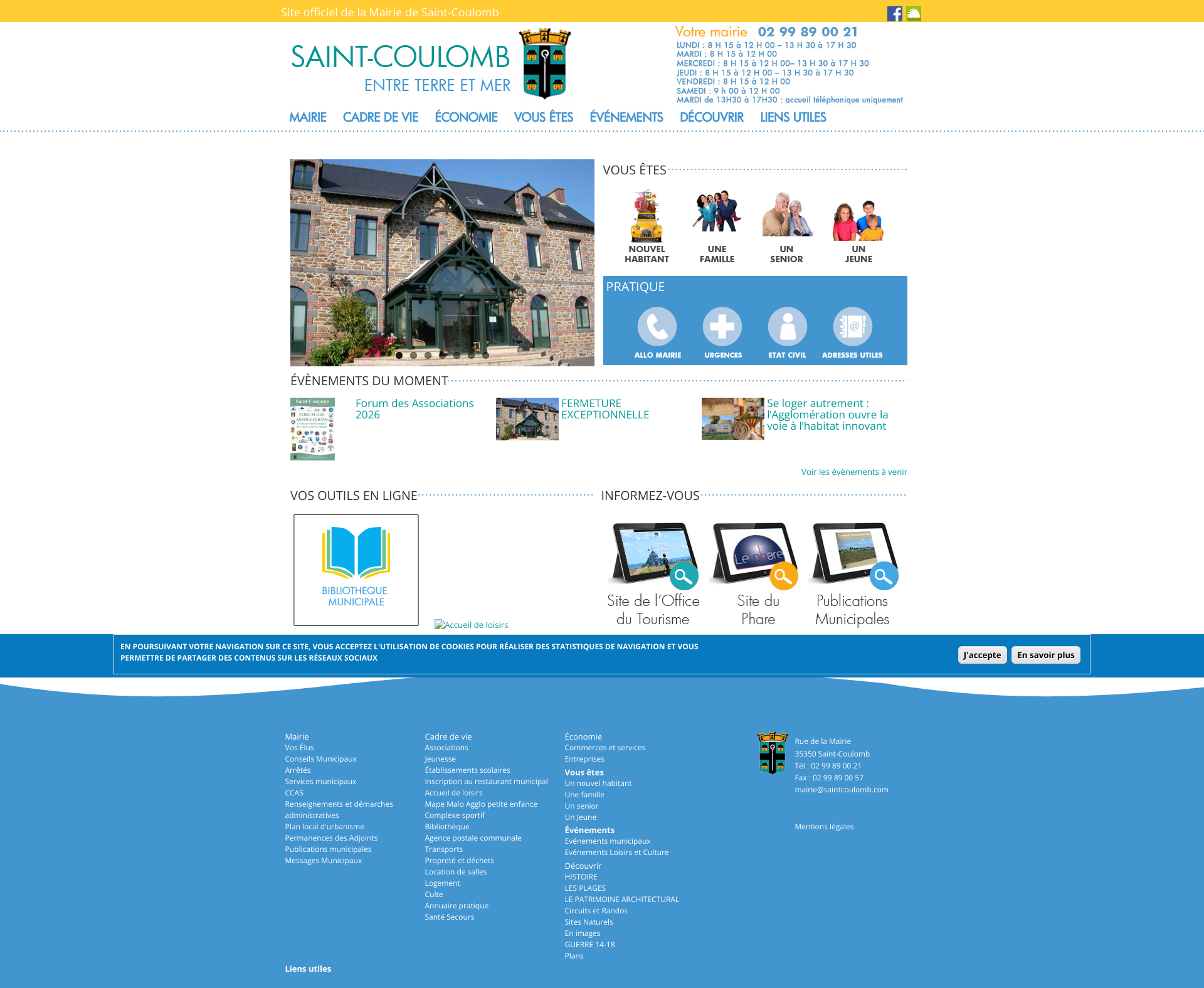 Aperçu du site