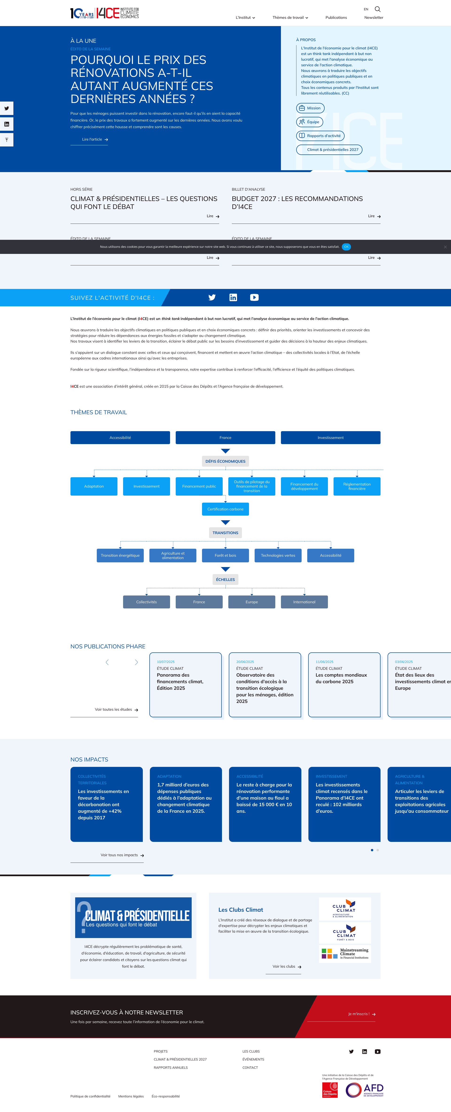 Aperçu du site
